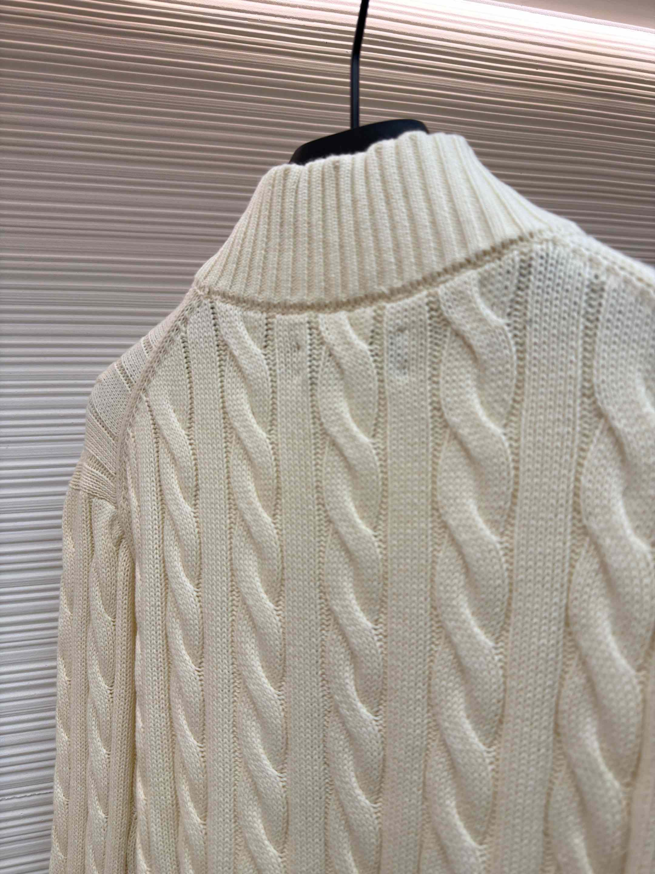 Polo Ralph Cable-Knit Cotton Quarter-Zip Jumper - FashionPlug