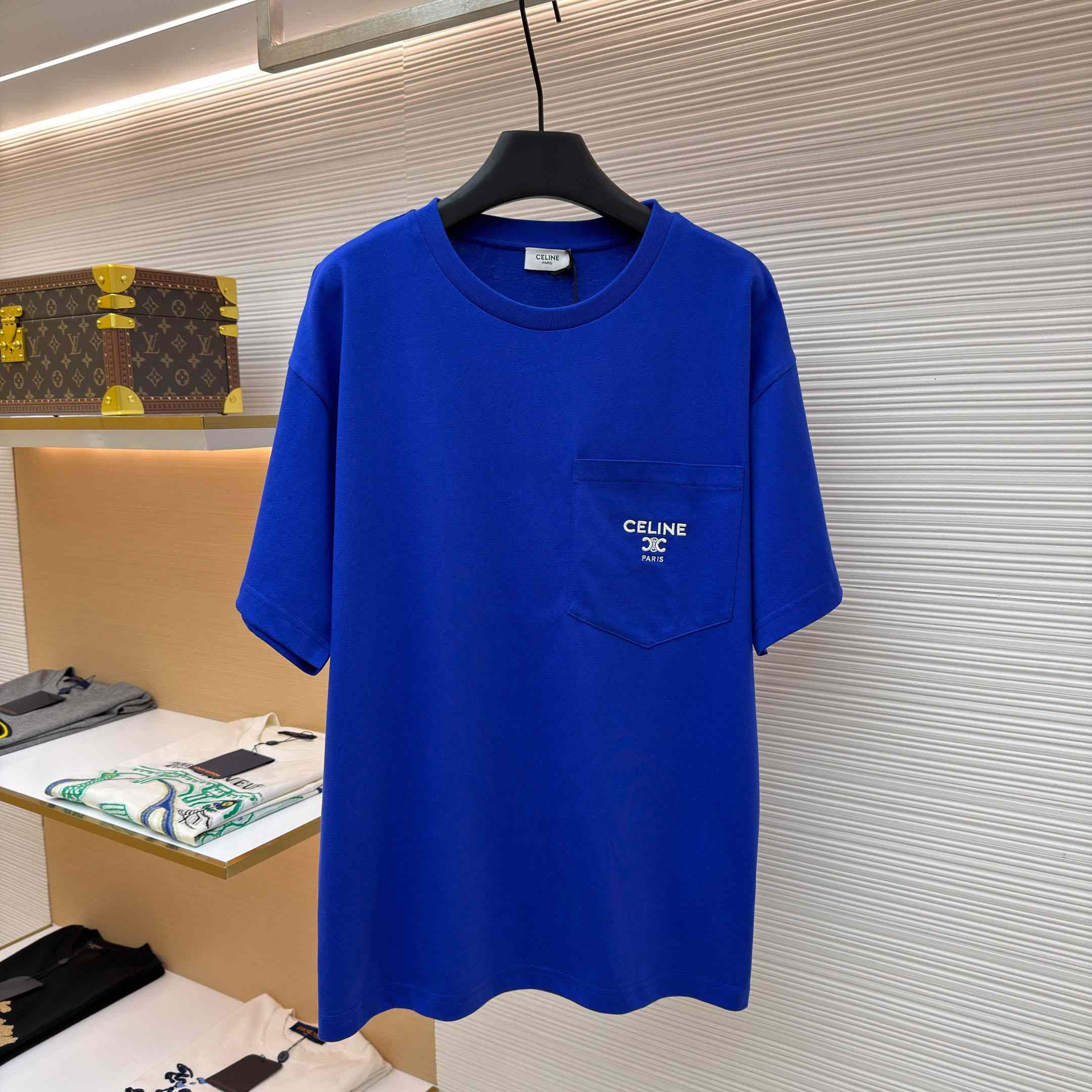 Celine T-SHIRT IN Cotton Jersey - FashionPlug