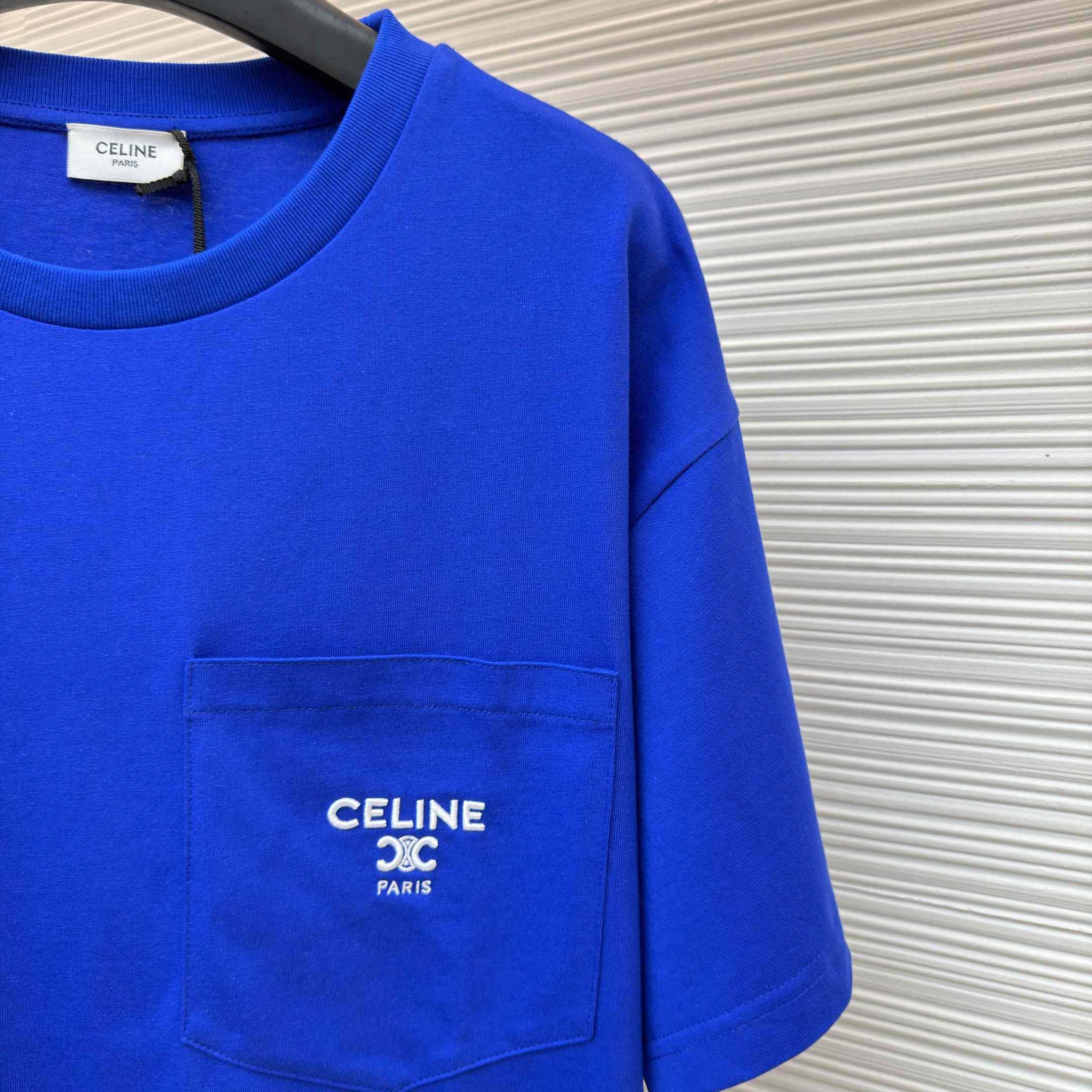 Celine T-SHIRT IN Cotton Jersey - FashionPlug