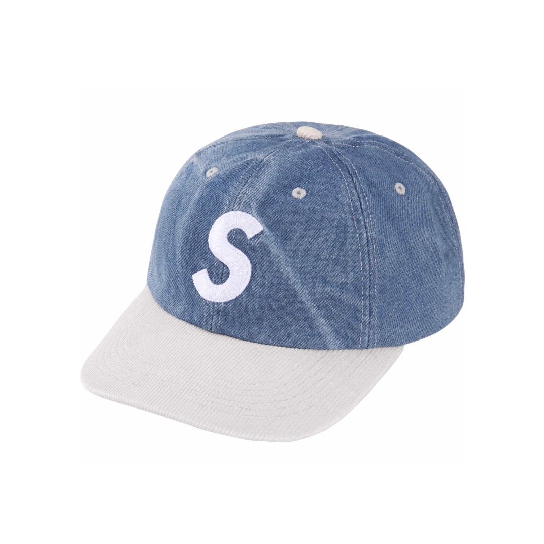 Supreme 2-Tone S Logo 6-Panel 'Washed Denim' - FashionPlug