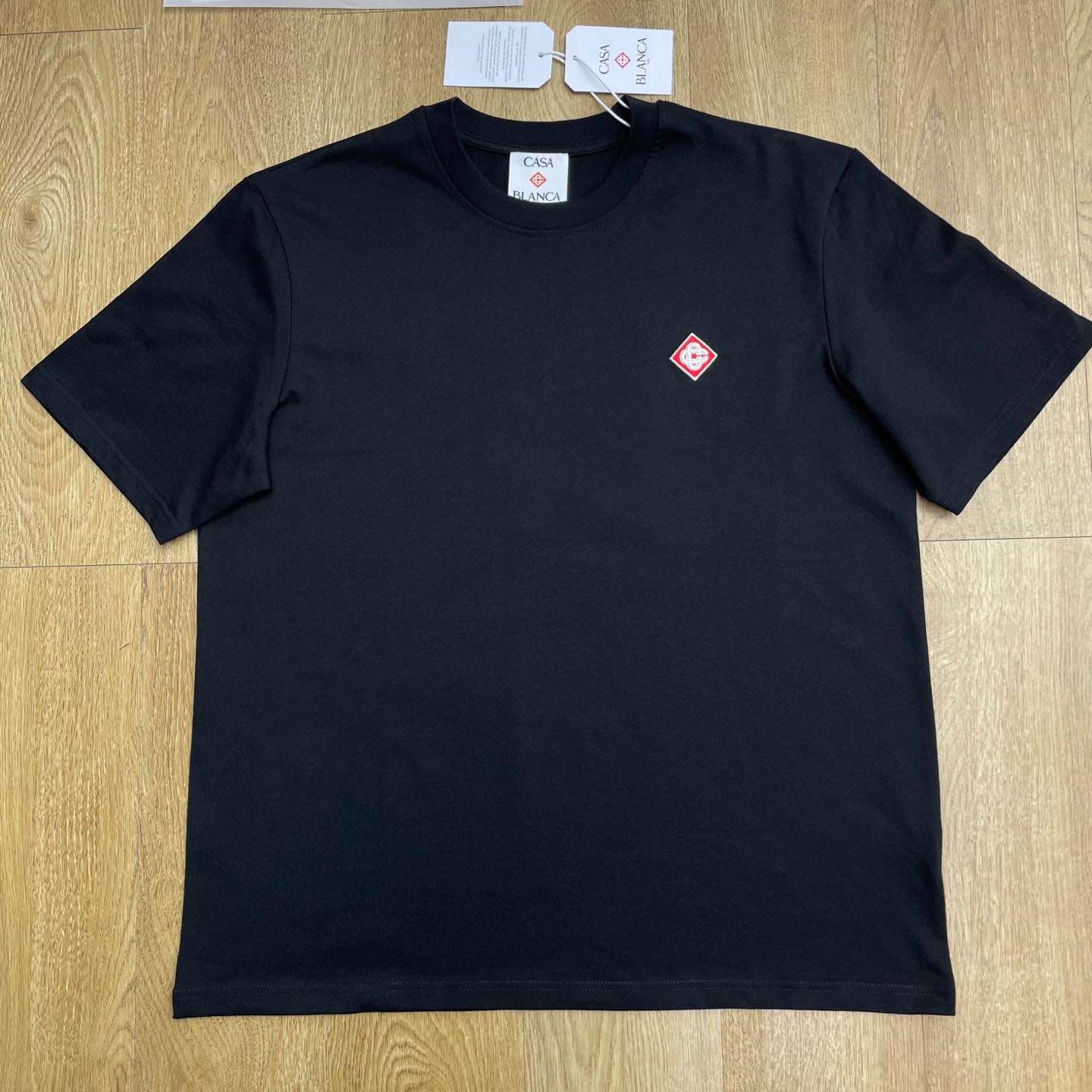 Casablanca Black Diamond Logo Short Sleeve T‑Shirt C1001 - FashionPlug