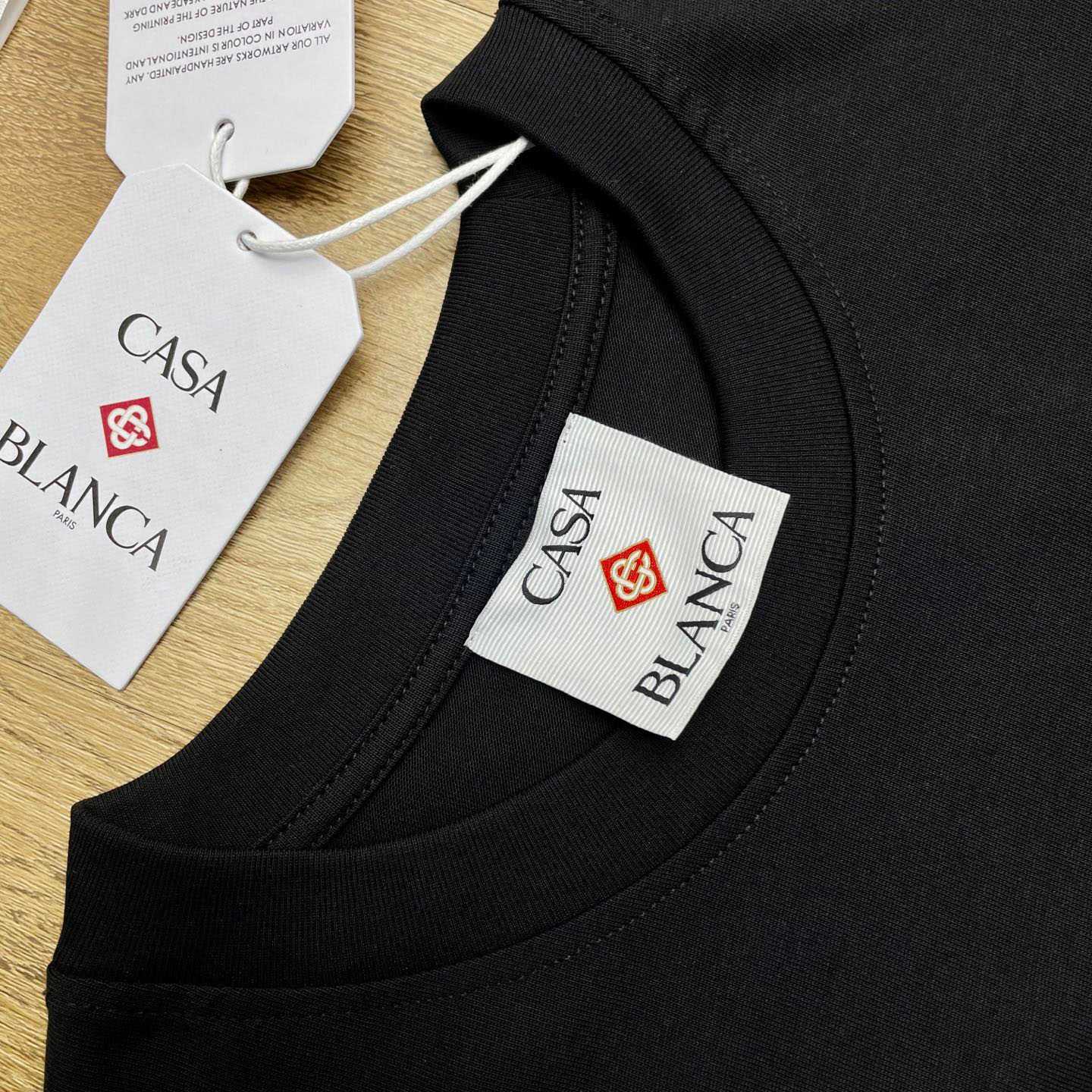 Casablanca Heat Map Logo Short Sleeve T‑Shirt C1125 - FashionPlug