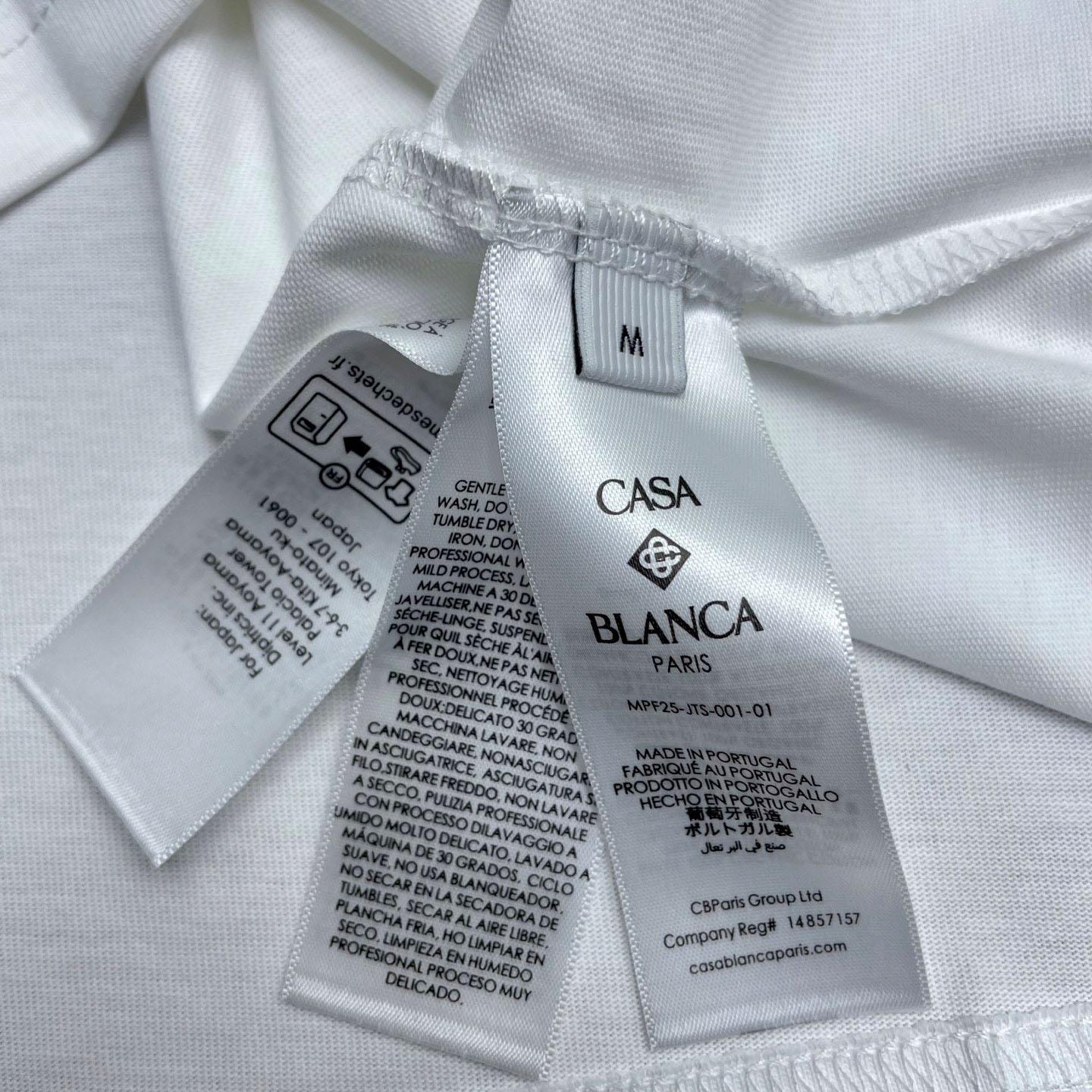 Casablanca Essential Experience printed cotton T-shirt  C1114 - FashionPlug