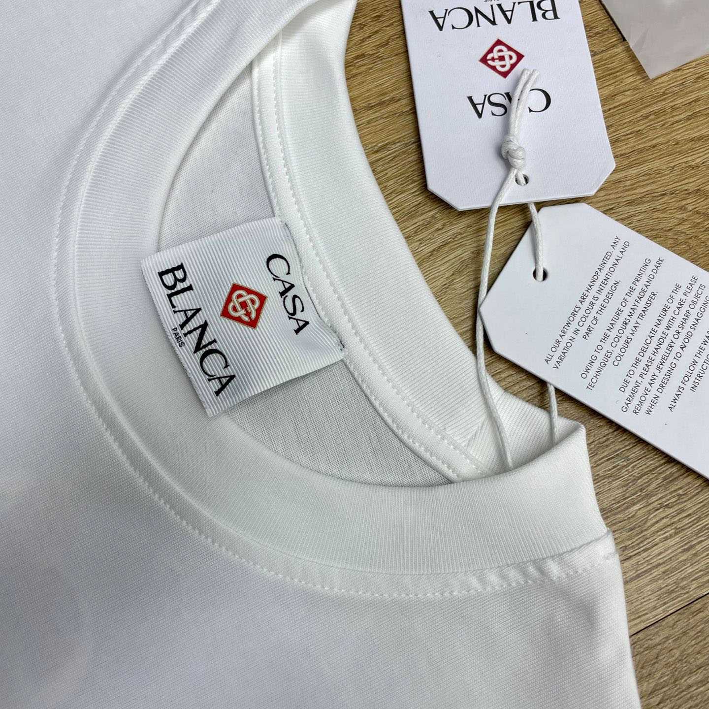 Casablanca Essential Experience printed cotton T-shirt  C1114 - FashionPlug