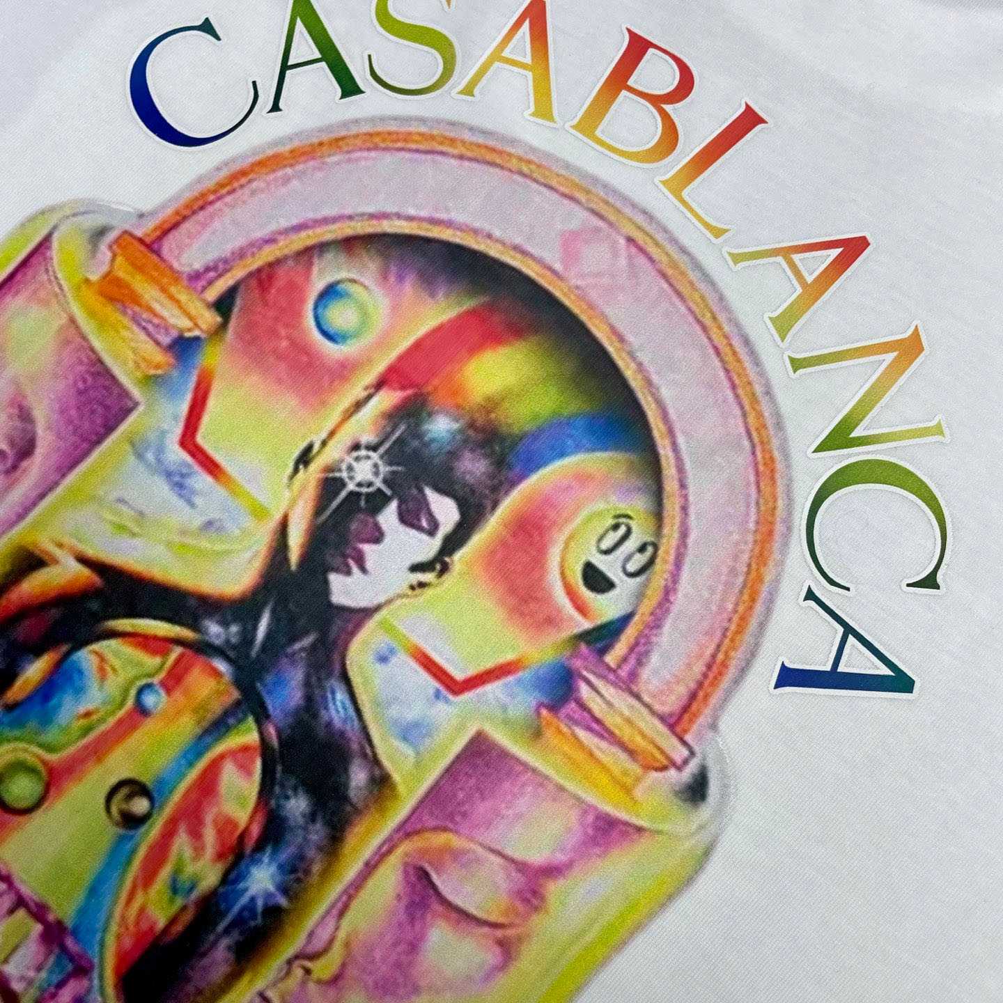 Casablanca Essential Experience printed cotton T-shirt  C1114 - FashionPlug