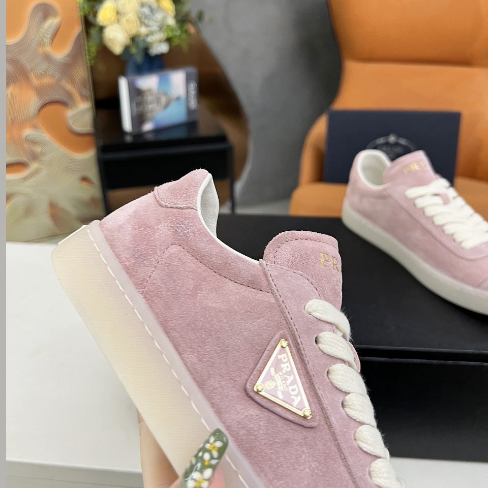 Prada Lane Suede Sneakers - FashionPlug