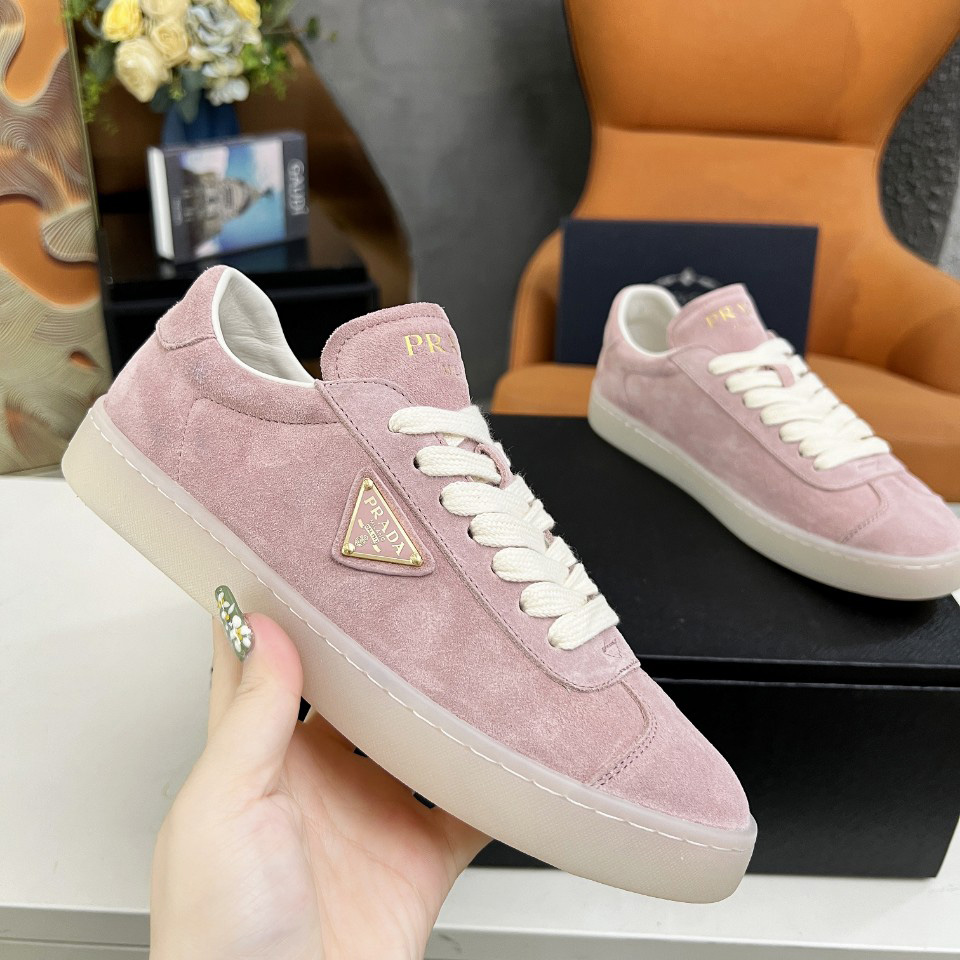 Prada Lane Suede Sneakers - FashionPlug