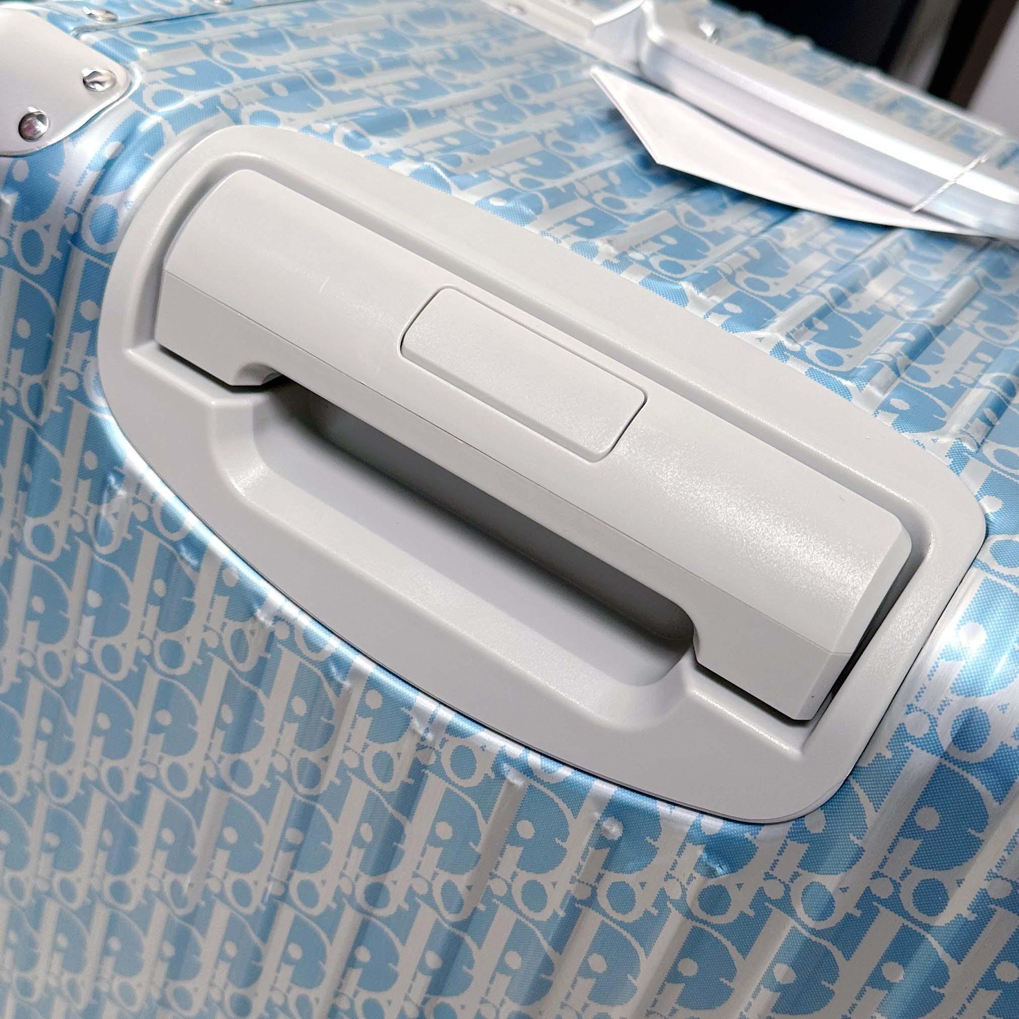 Christian Dior x Rimowa Aluminum Gradient Cabin Luggage - FashionPlug