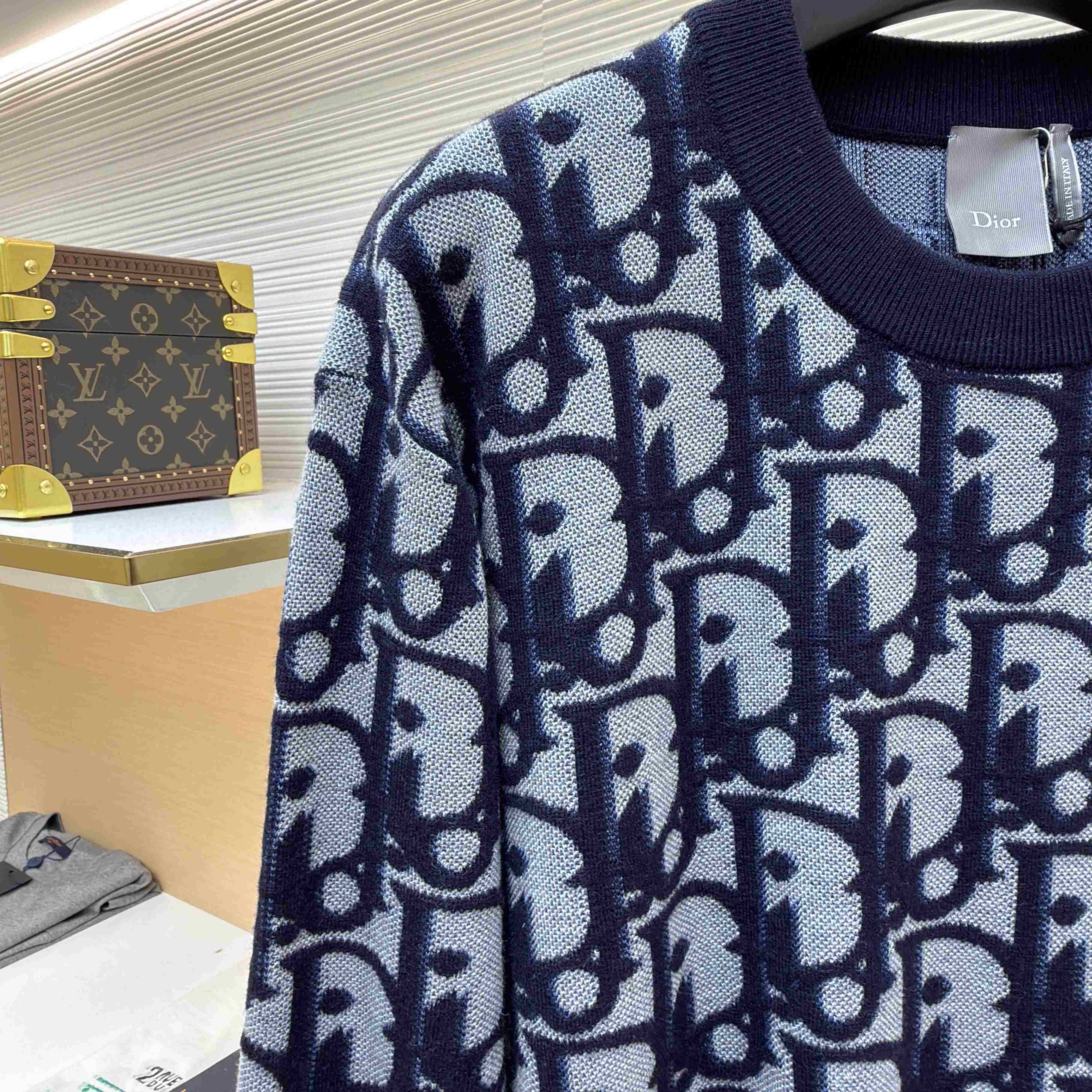 Dior Oblique Sweater  - FashionPlug