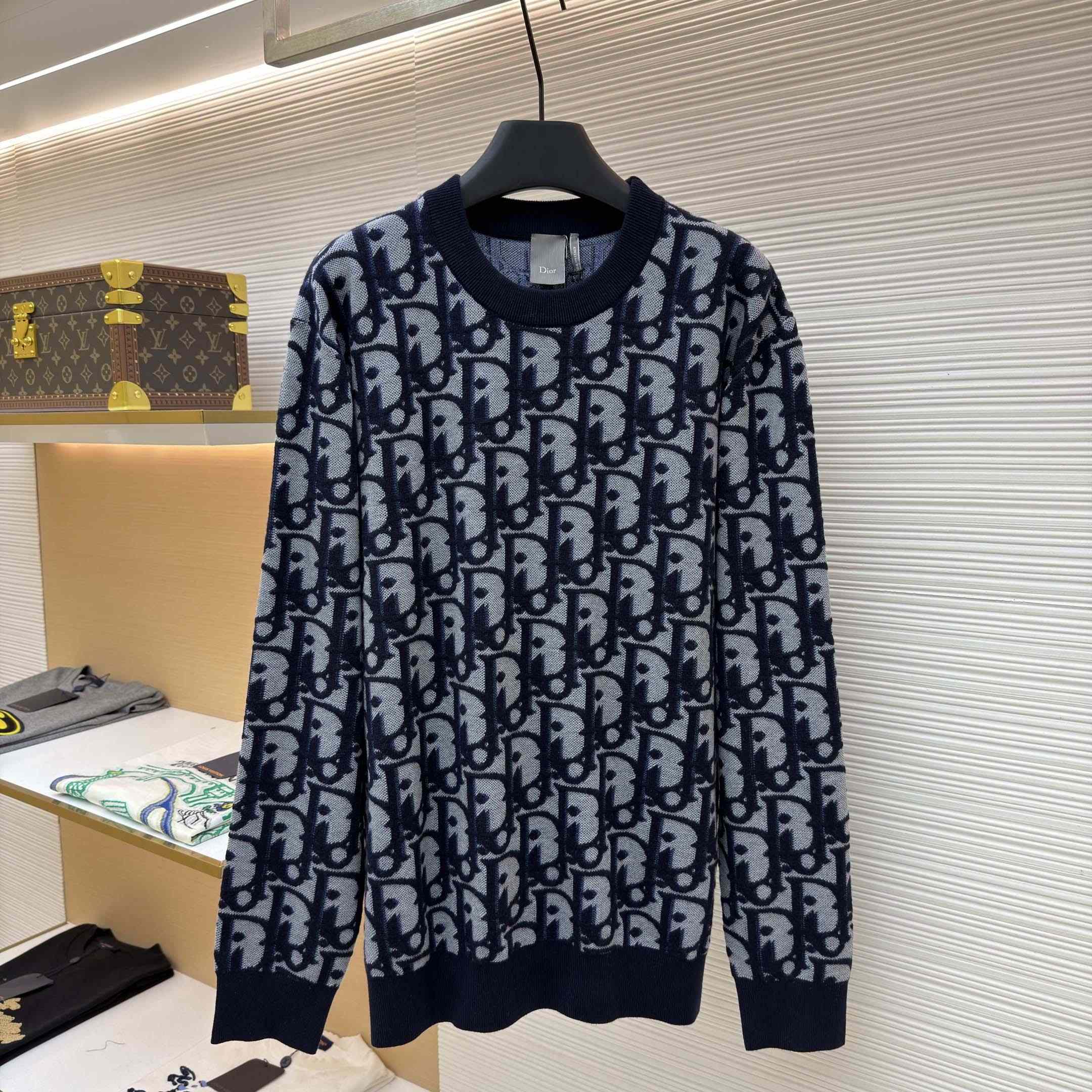 Dior Oblique Sweater  - FashionPlug