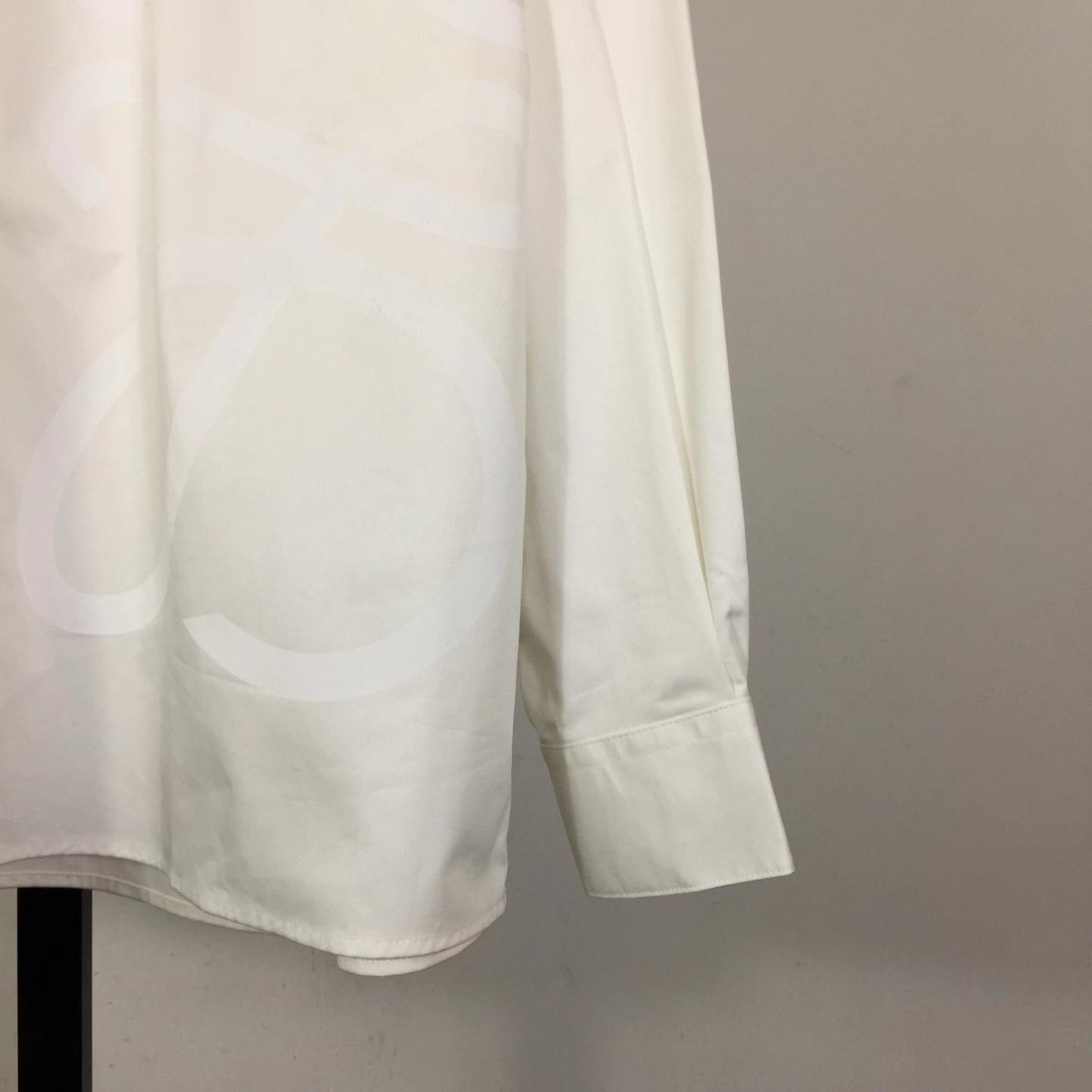 Loewe Embossed Logo Shirt - White - FashionPlug