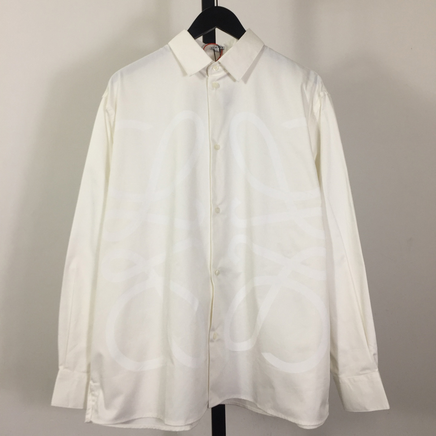 Loewe Embossed Logo Shirt - White - FashionPlug