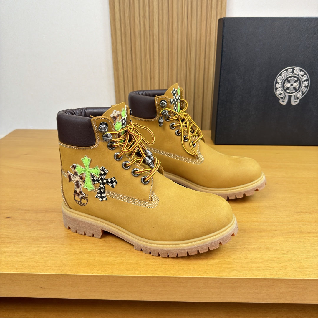 Chrome Hearts x Timberland 6-inch Boots - FashionPlug