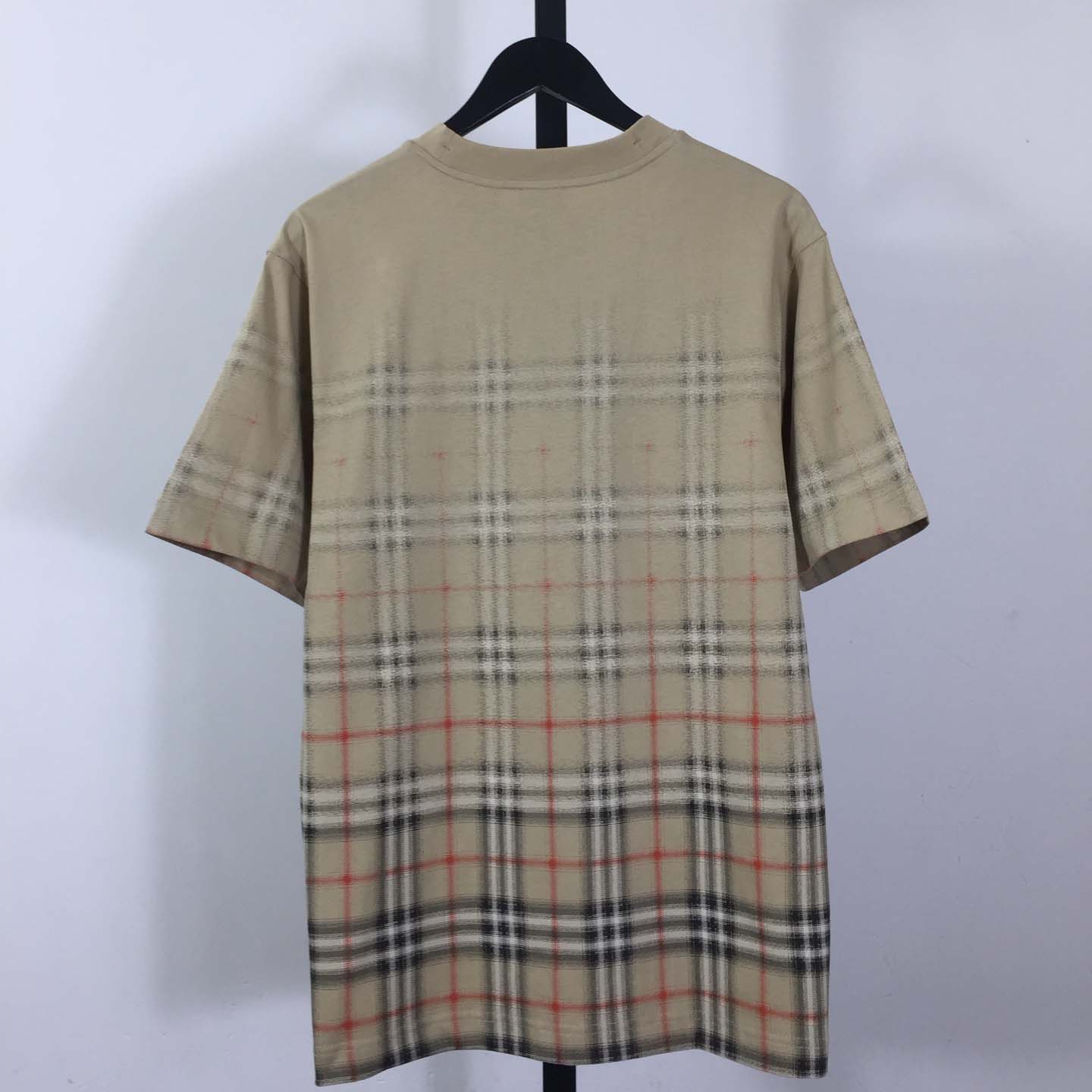 Burberry Gradient Check Cotton T-shirt - FashionPlug