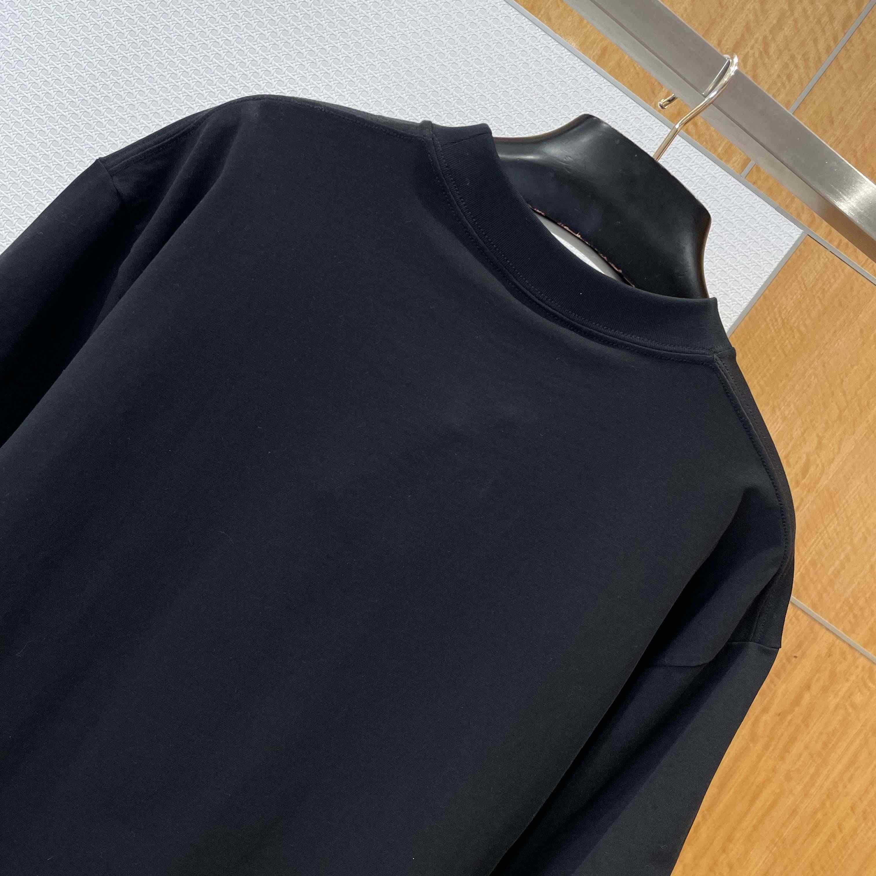 Balenciaga Cursive T-Shirt Medium Fit in black - FashionPlug