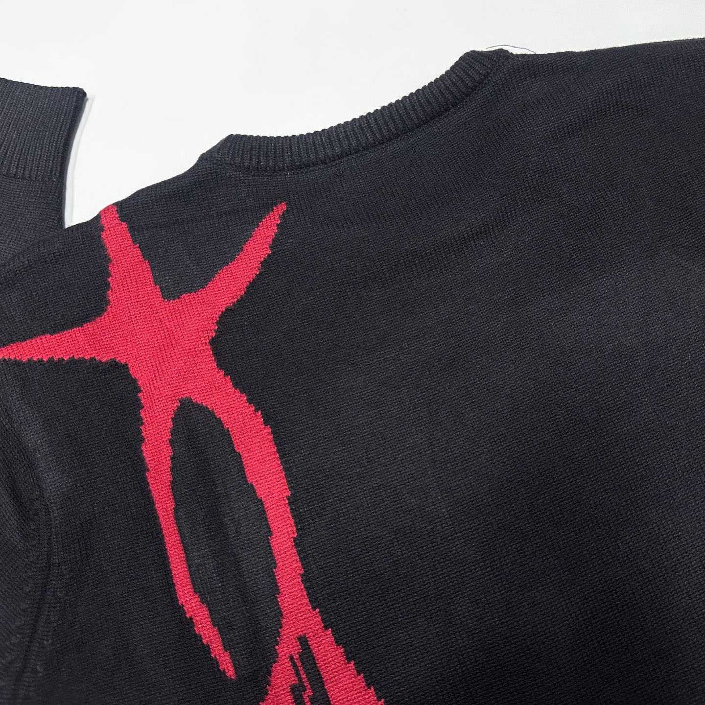 Enfants Riches Déprimés 77 (Tears) Sweater 'Black/Burgundy' - FashionPlug