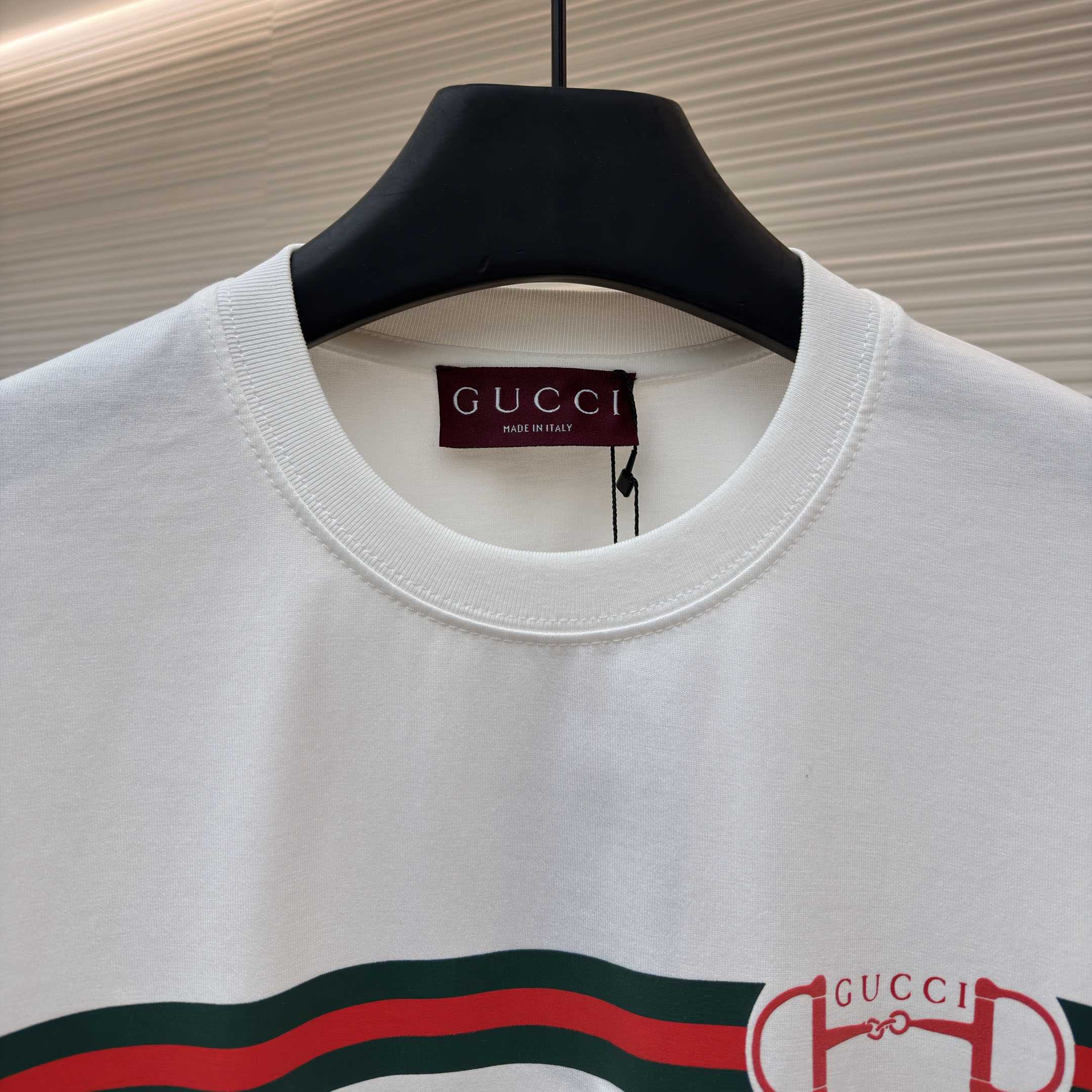 Gucci Cotton Jersey T-shirt With Print - FashionPlug