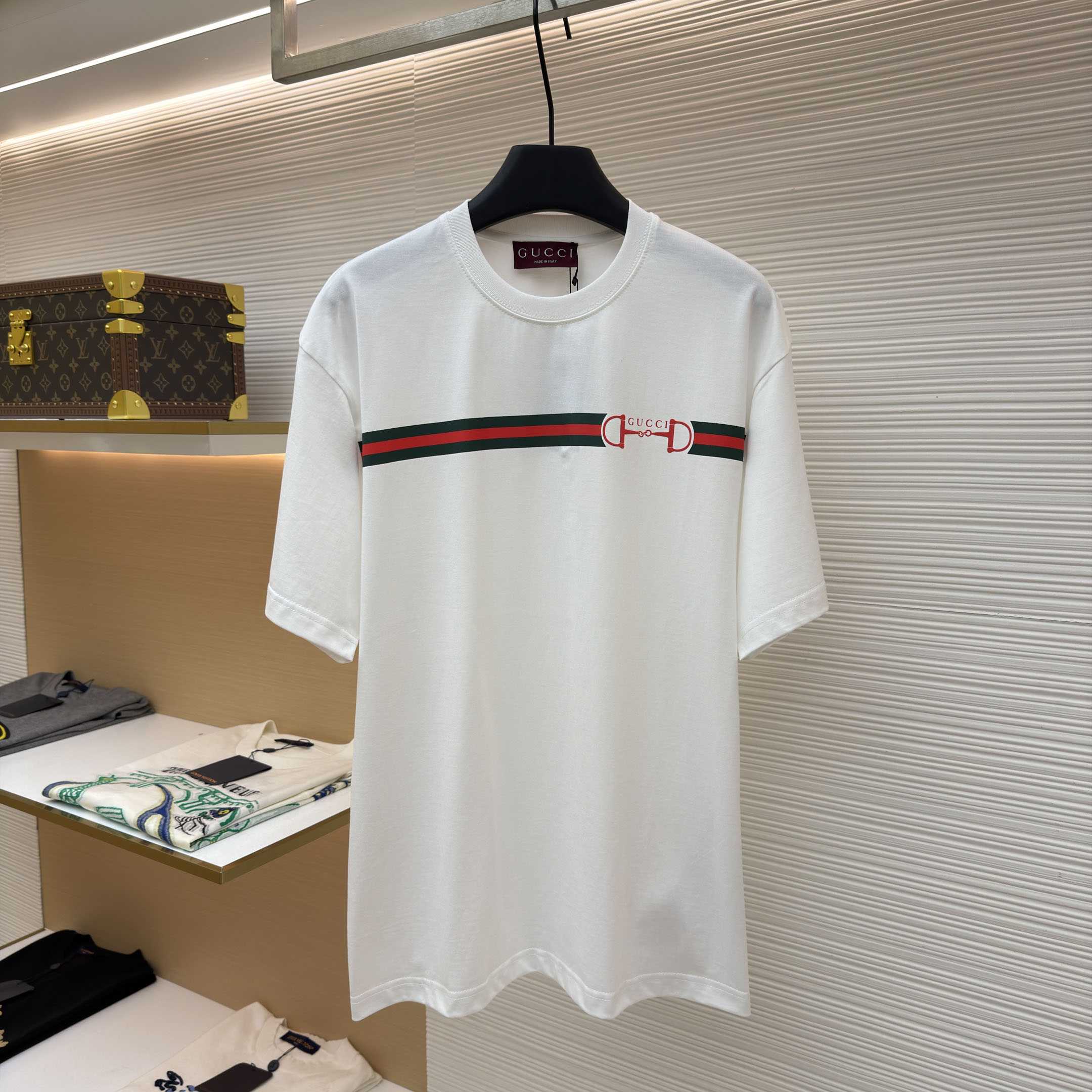 Gucci Cotton Jersey T-shirt With Print - FashionPlug