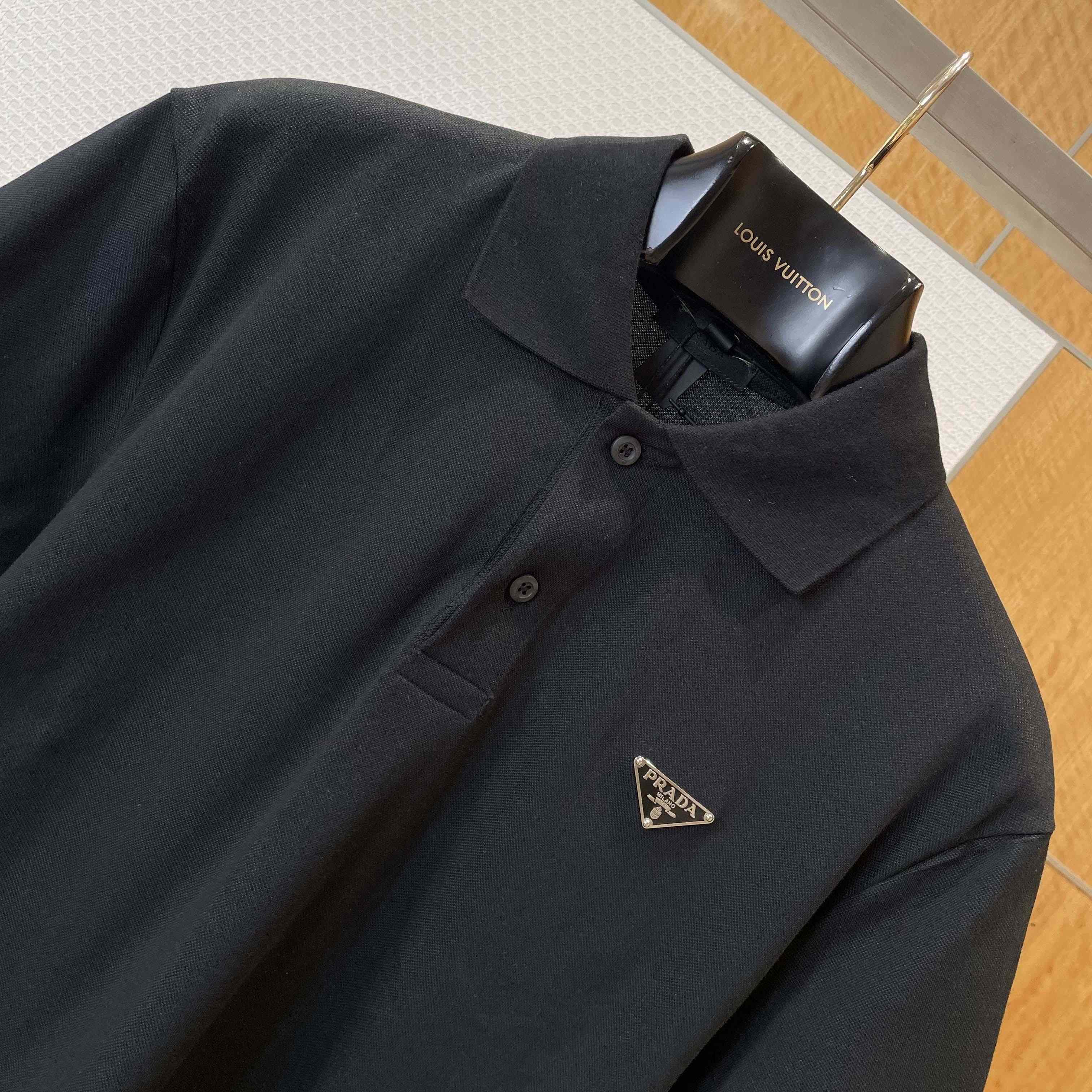 Prada Piqué Polo Shirt - FashionPlug