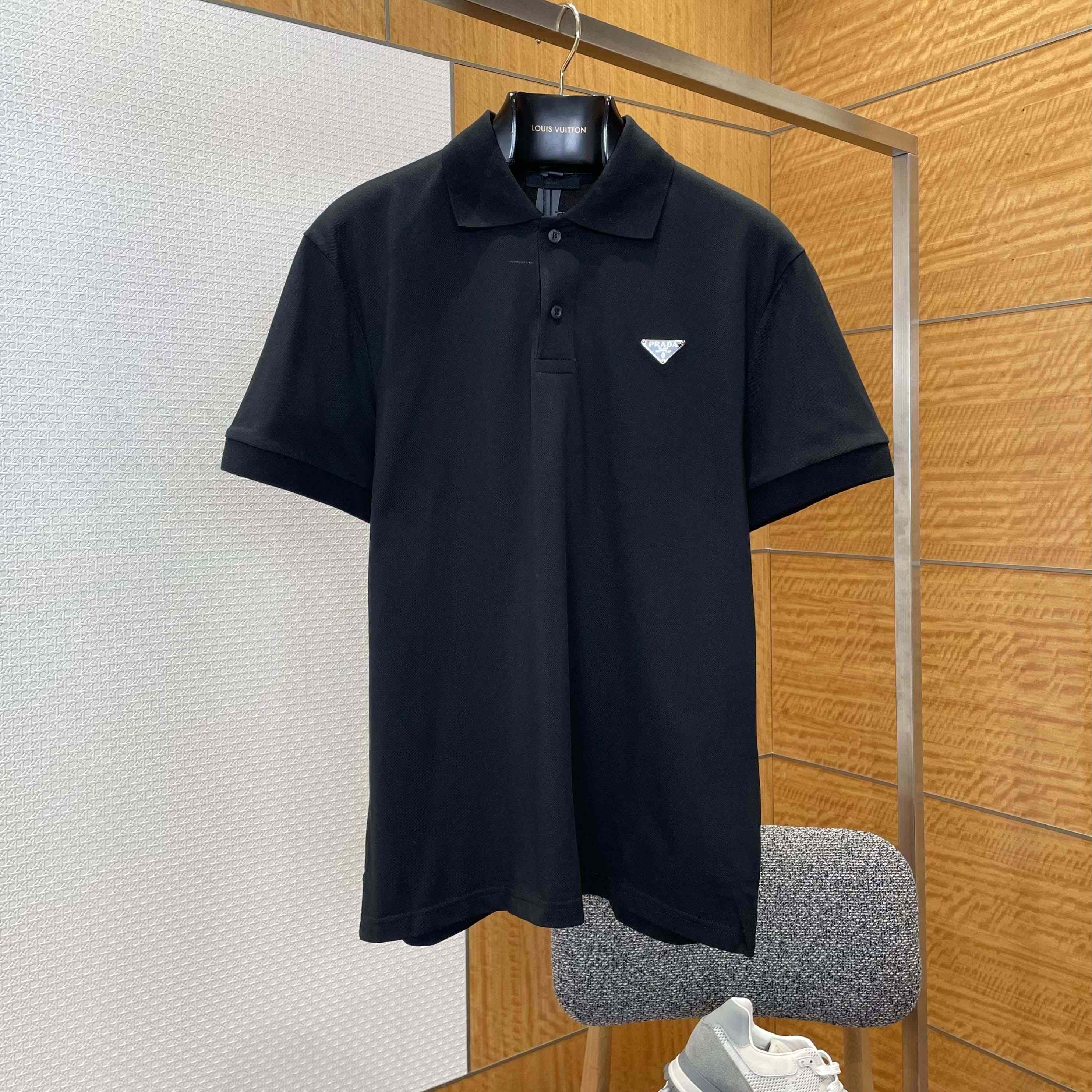 Prada Piqué Polo Shirt - FashionPlug