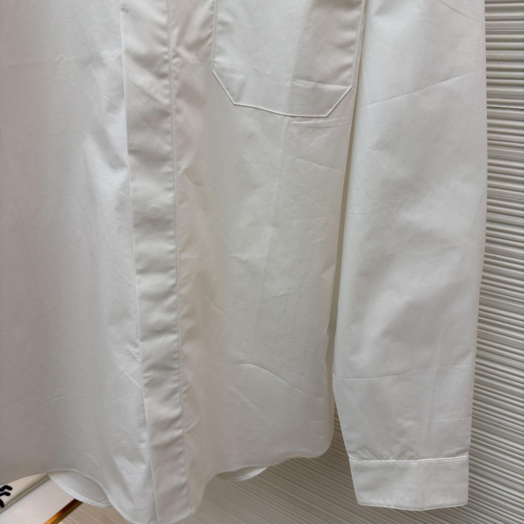 Dior Shirt with CD Box Embroidery - FashionPlug