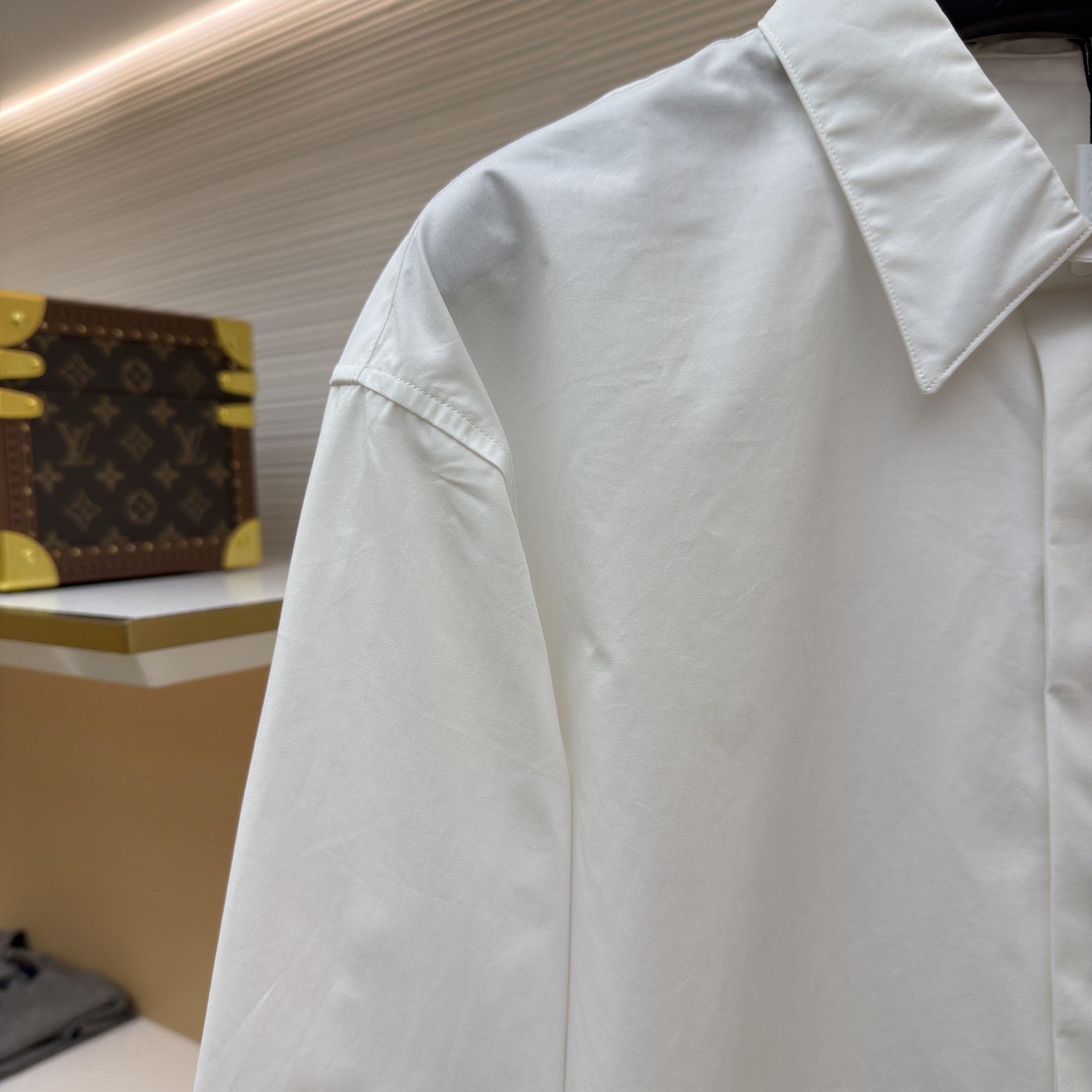 Dior Shirt with CD Box Embroidery - FashionPlug