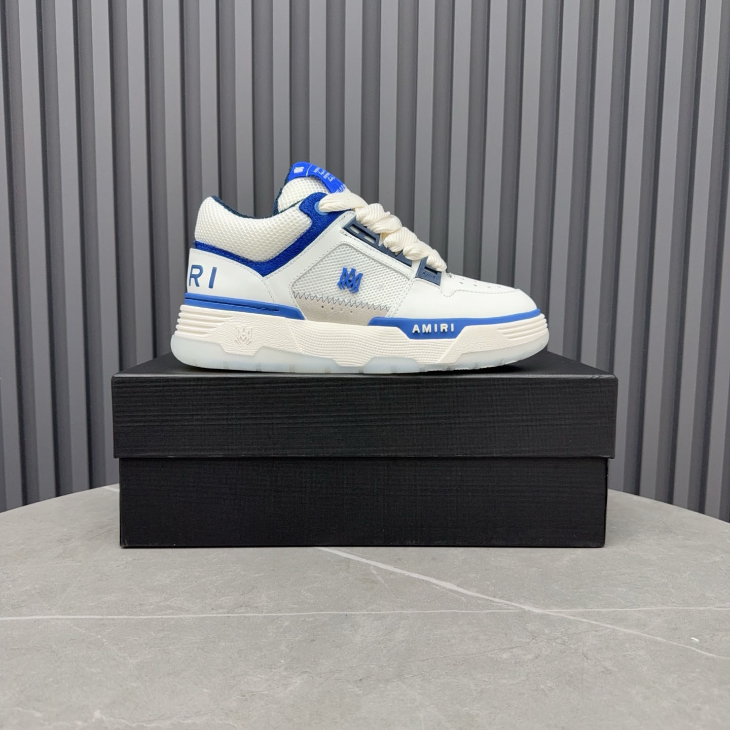 Amiri MA-1 'White Navy' - FashionPlug