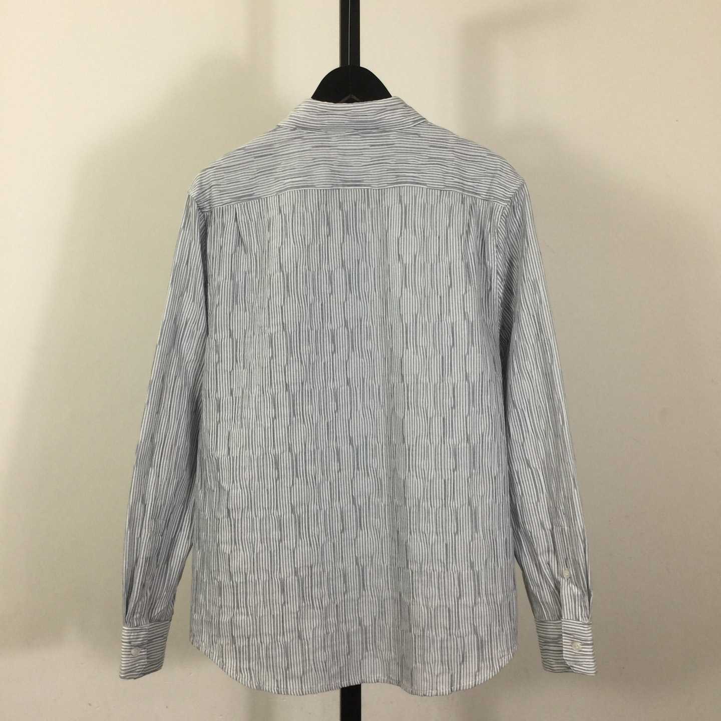 Loewe Striped Long-Sleeve Shirt 'Blue/White' - FashionPlug