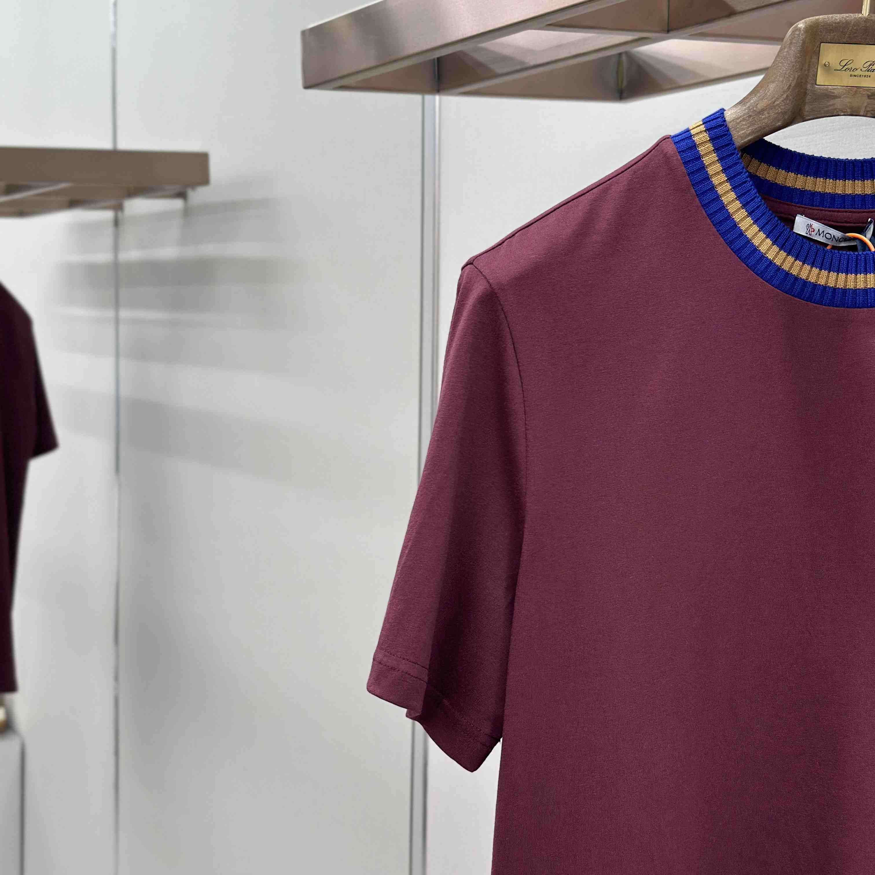 Moncler Embroidered Logo Cotton T-Shirt - FashionPlug