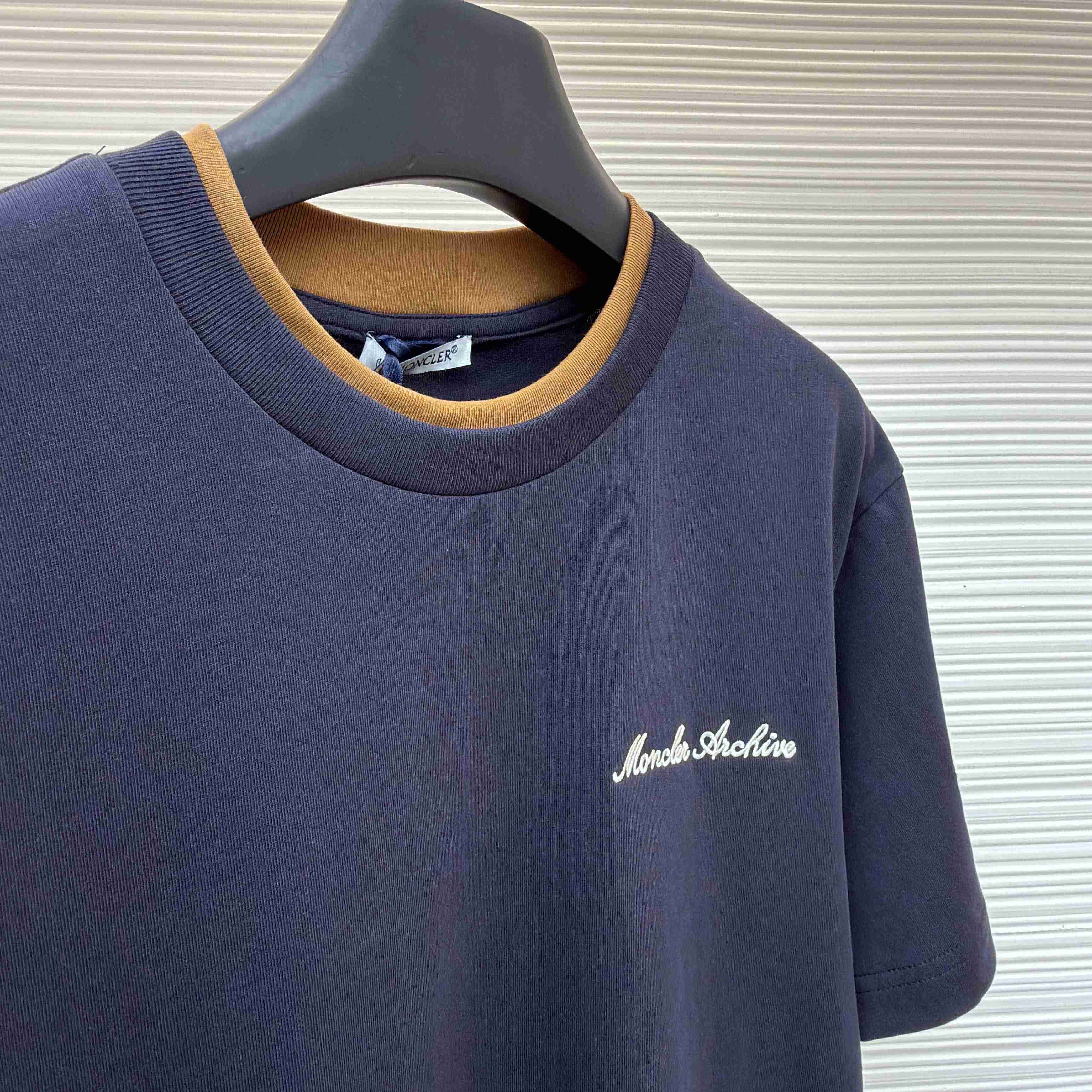 Moncler Embroidered Logo Cotton T-Shirt - FashionPlug