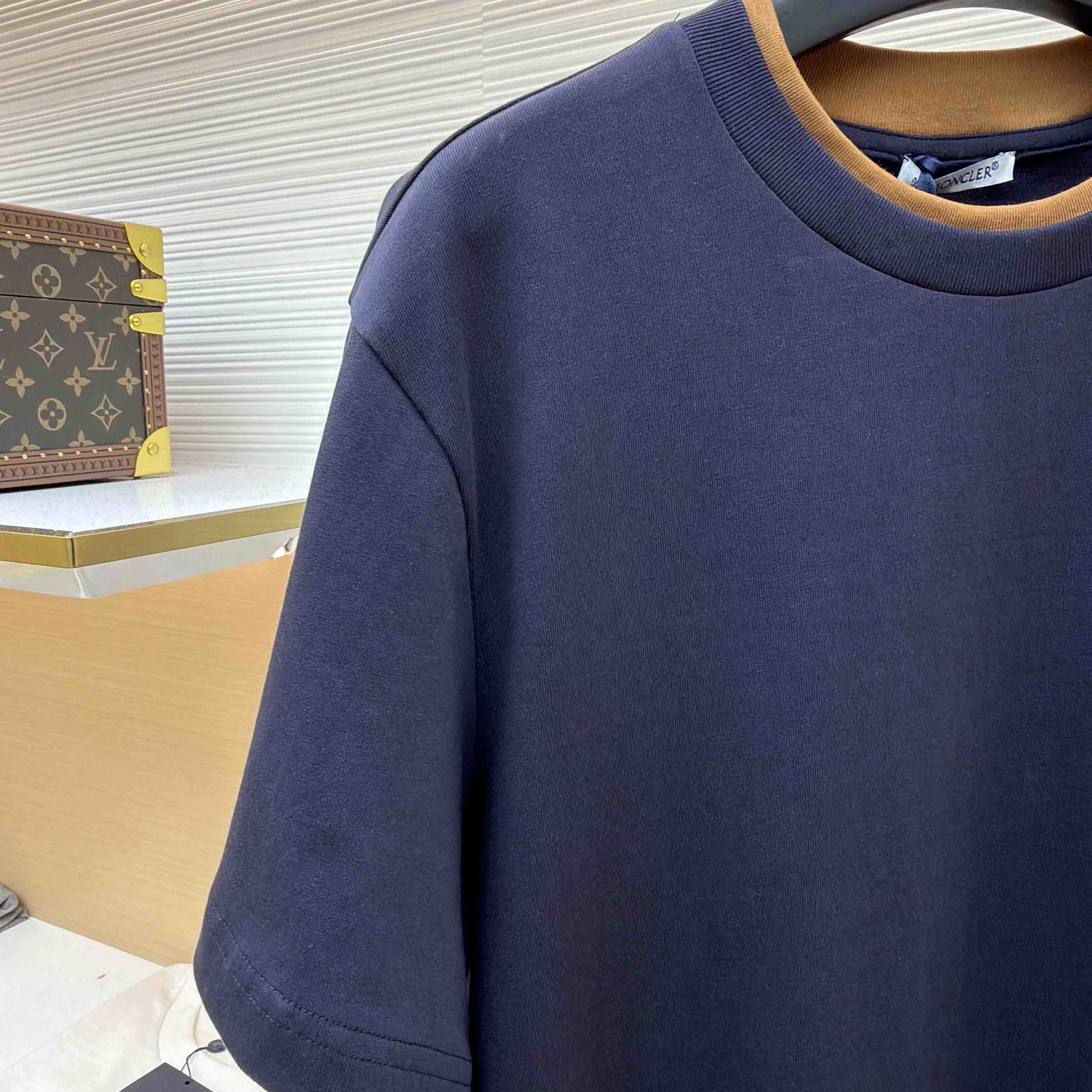 Moncler Embroidered Logo Cotton T-Shirt - FashionPlug