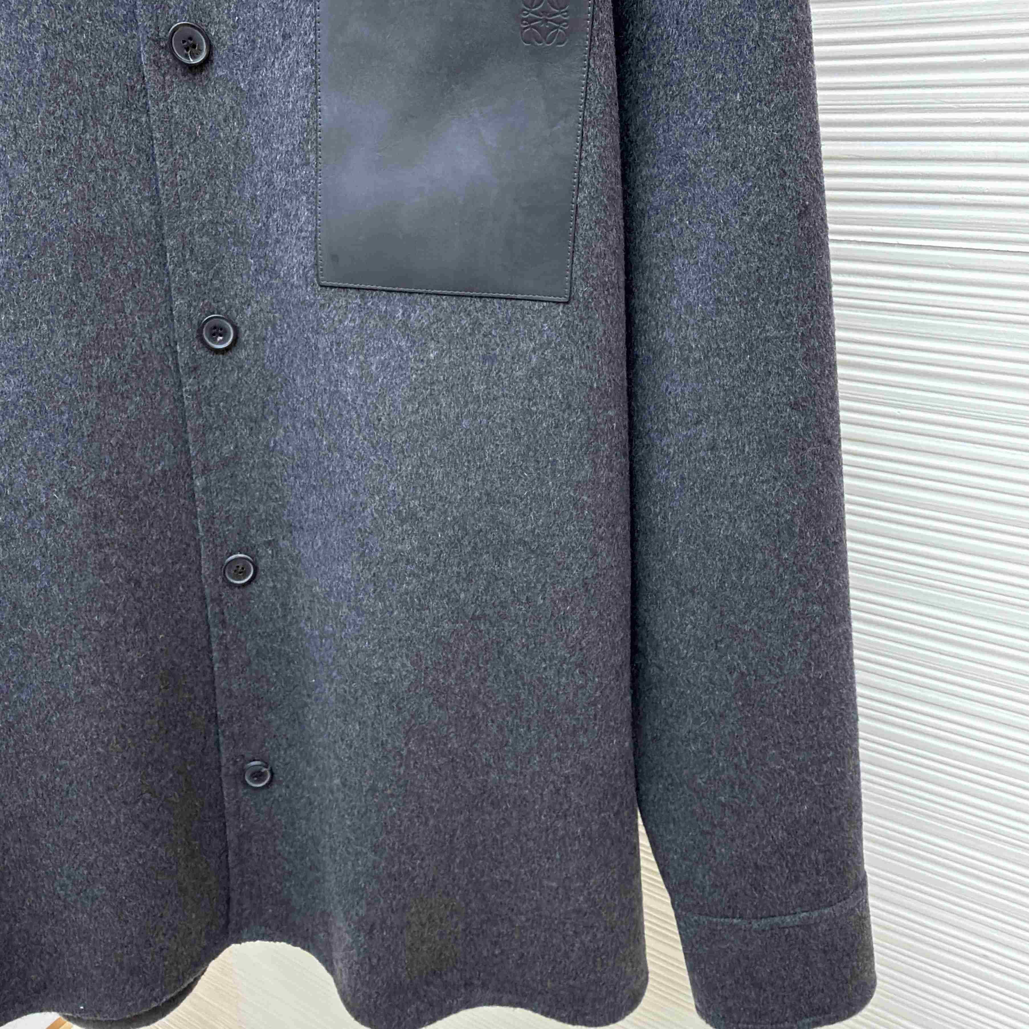 Loewe Overshirt In Wool And Cashmere - FashionPlug