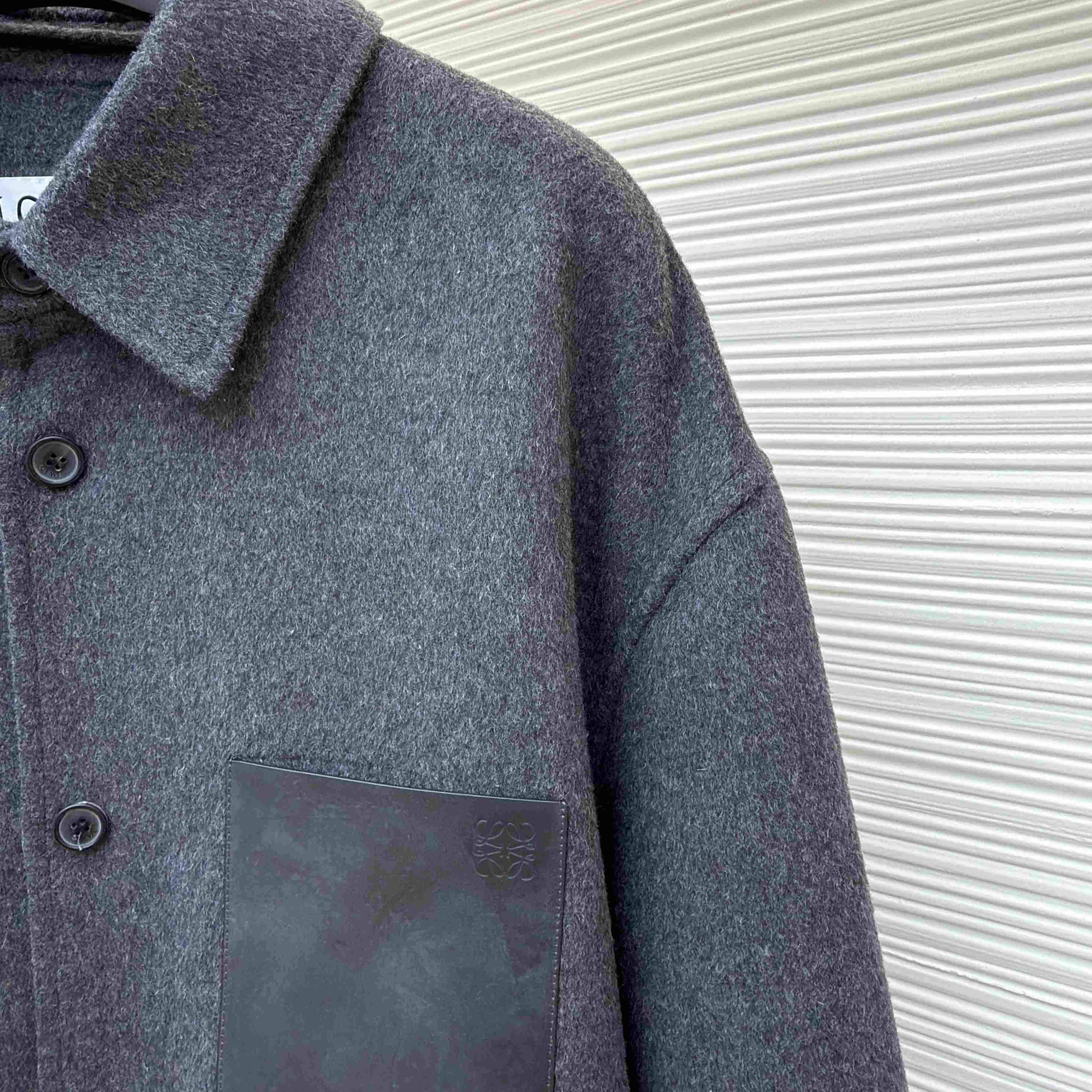 Loewe Overshirt In Wool And Cashmere - FashionPlug