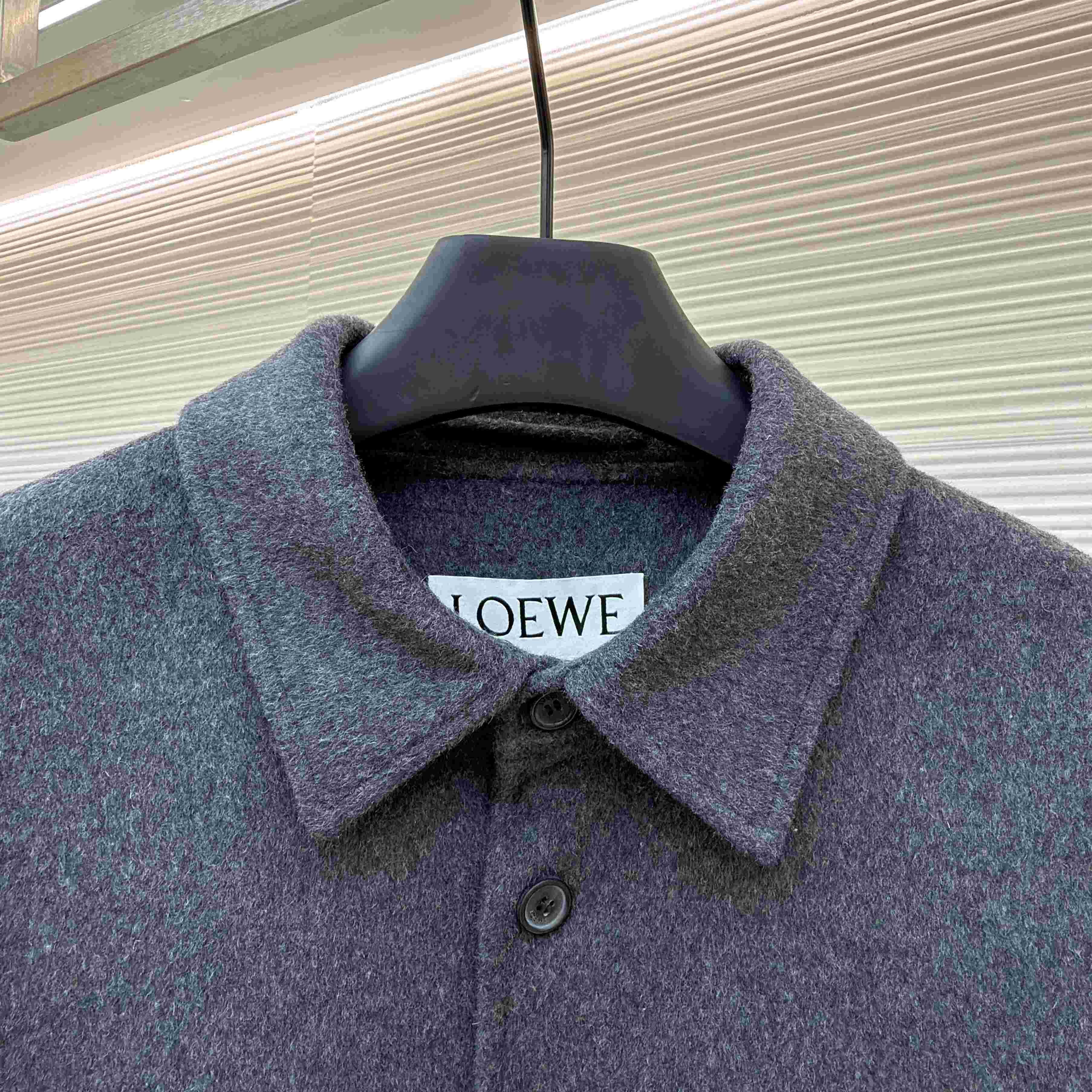 Loewe Overshirt In Wool And Cashmere - FashionPlug