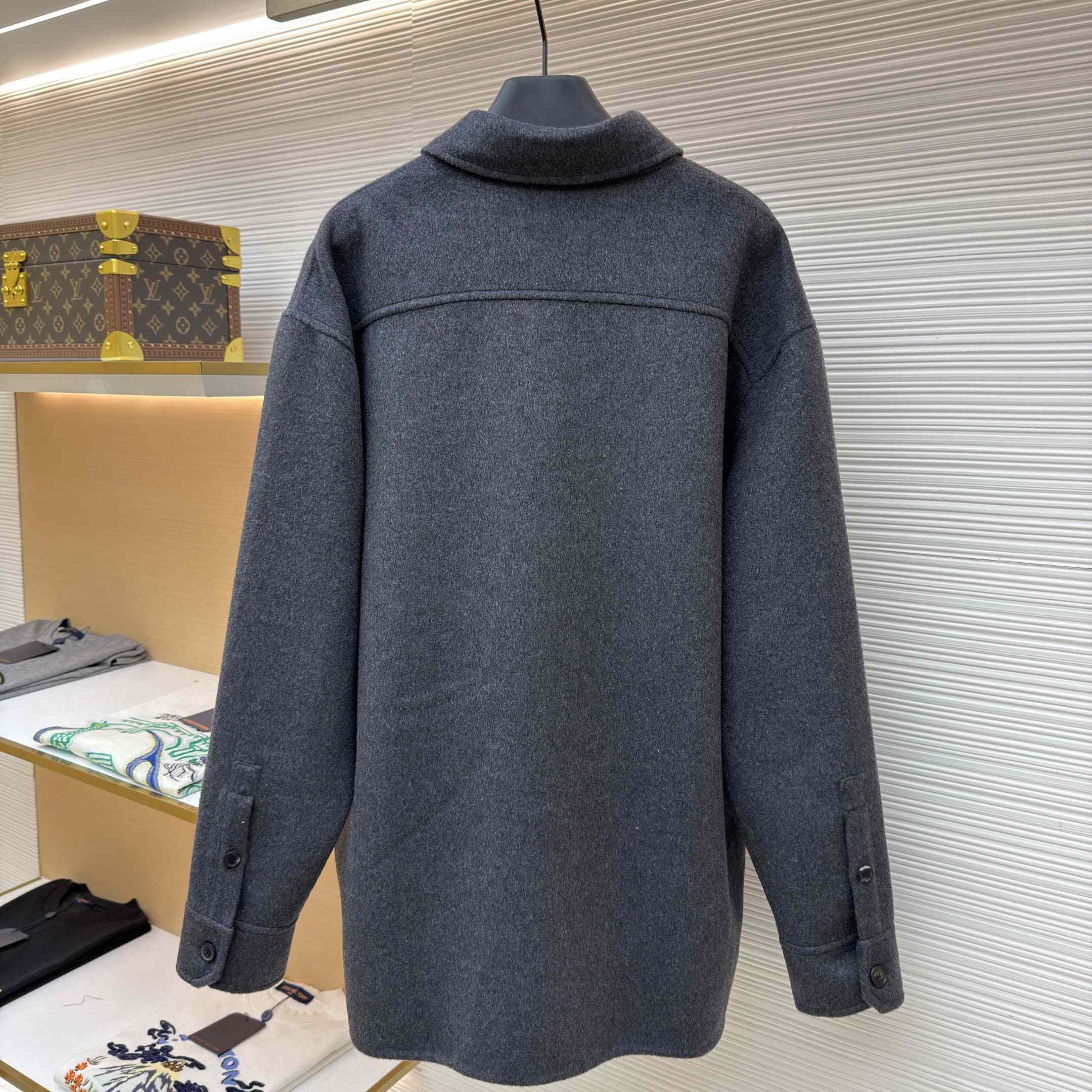 Loewe Overshirt In Wool And Cashmere - FashionPlug