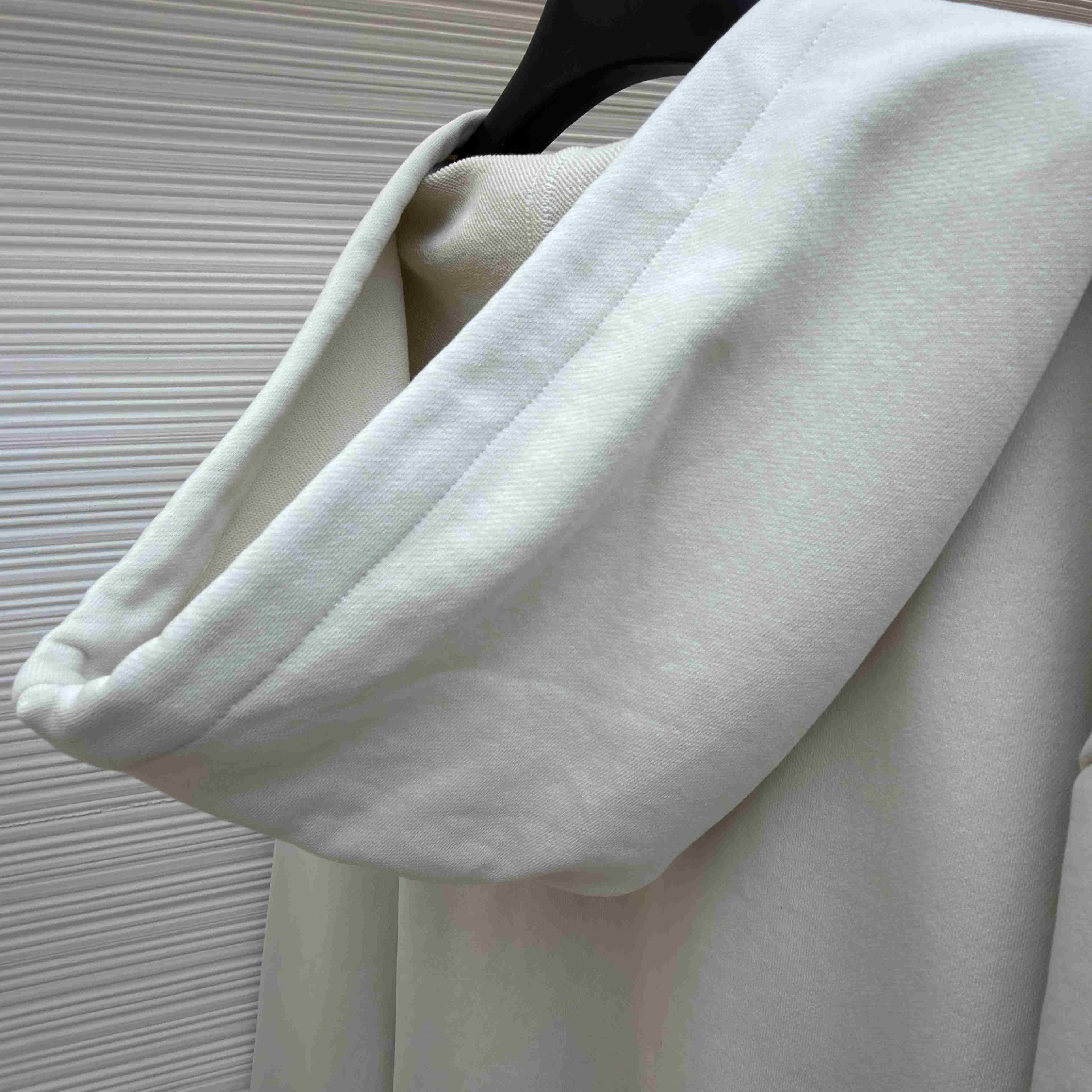 Prada   Cotton Fleece Zipper Hoodie - FashionPlug