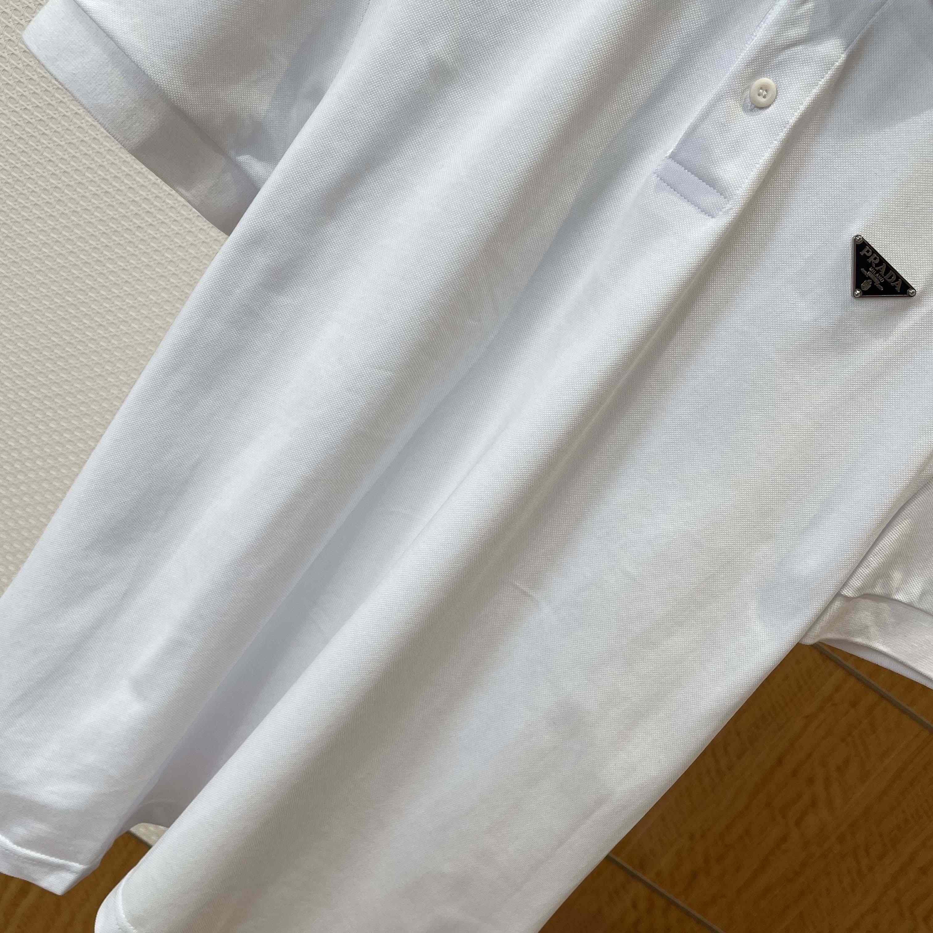 Prada Piqué Polo Shirt - FashionPlug