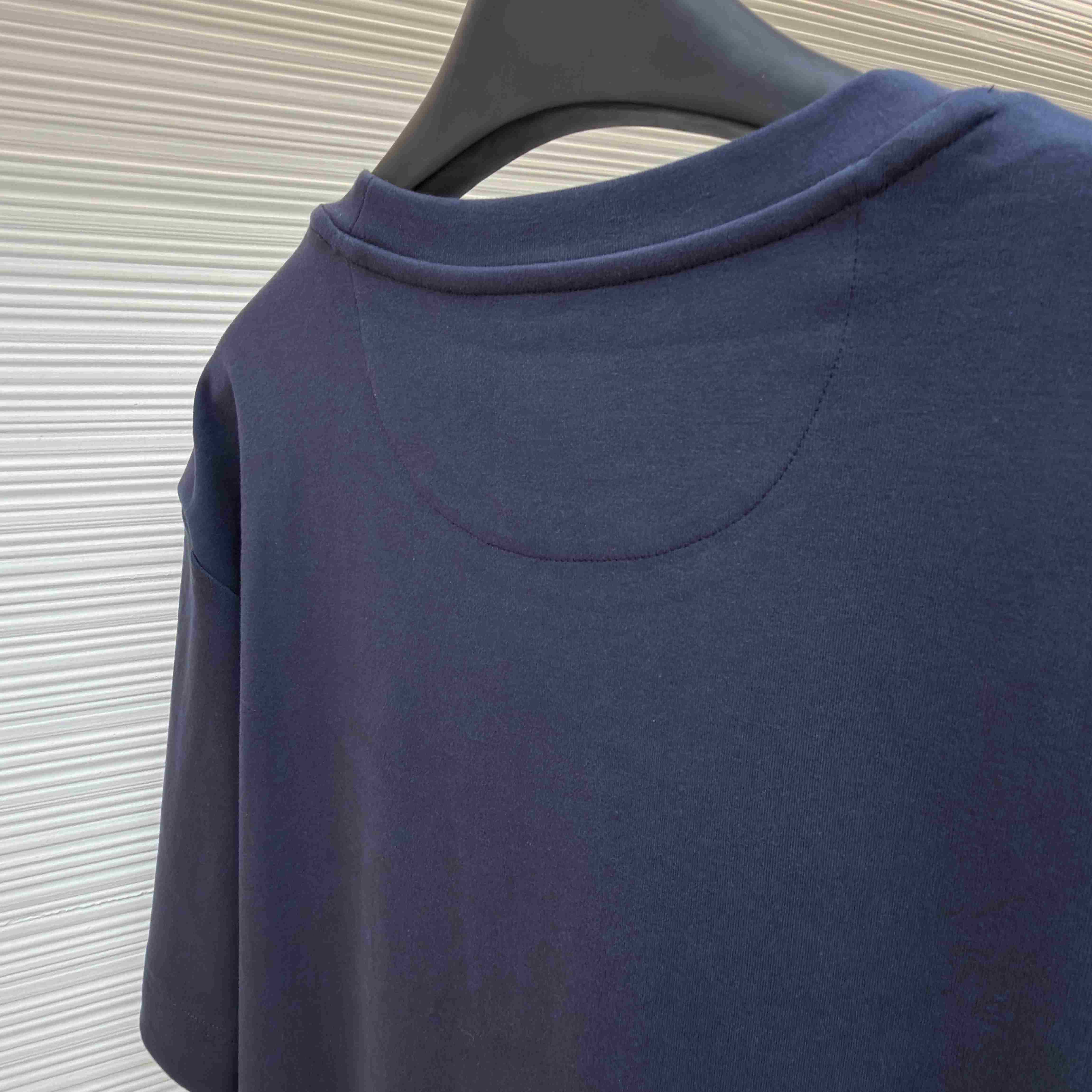 Fendi Navy Blue Cotton T-shirt - FashionPlug