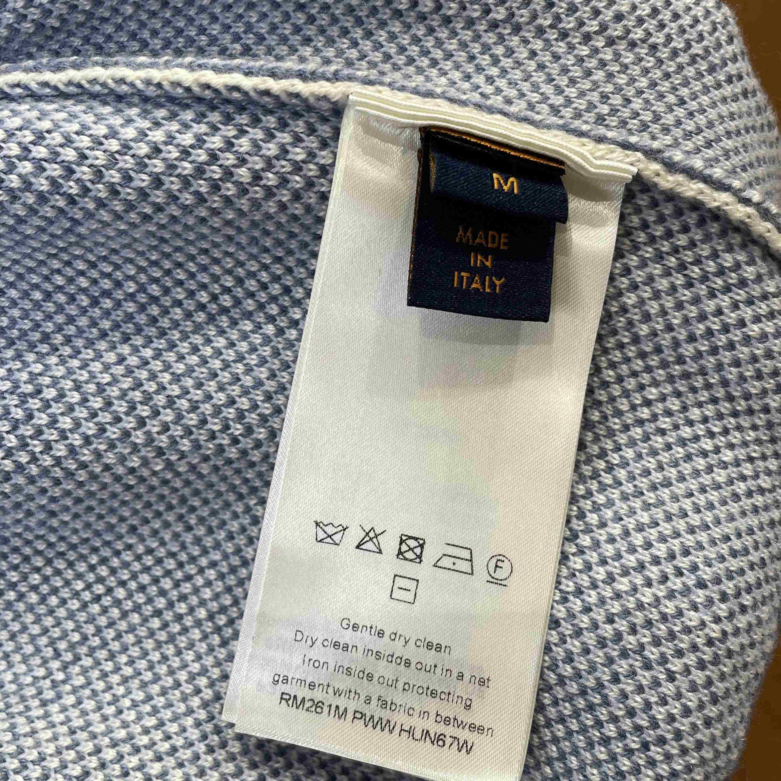 Louis Vuitton Striped Jacquard Cardigan 1AJUHI - FashionPlug