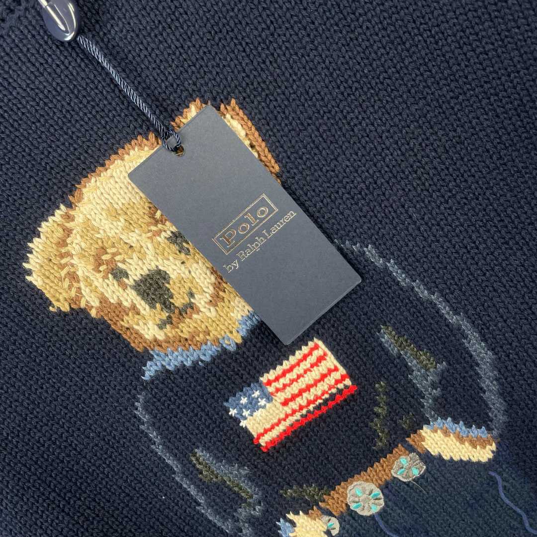 Ralph Lauren Polo Bear Cotton Sweater - FashionPlug