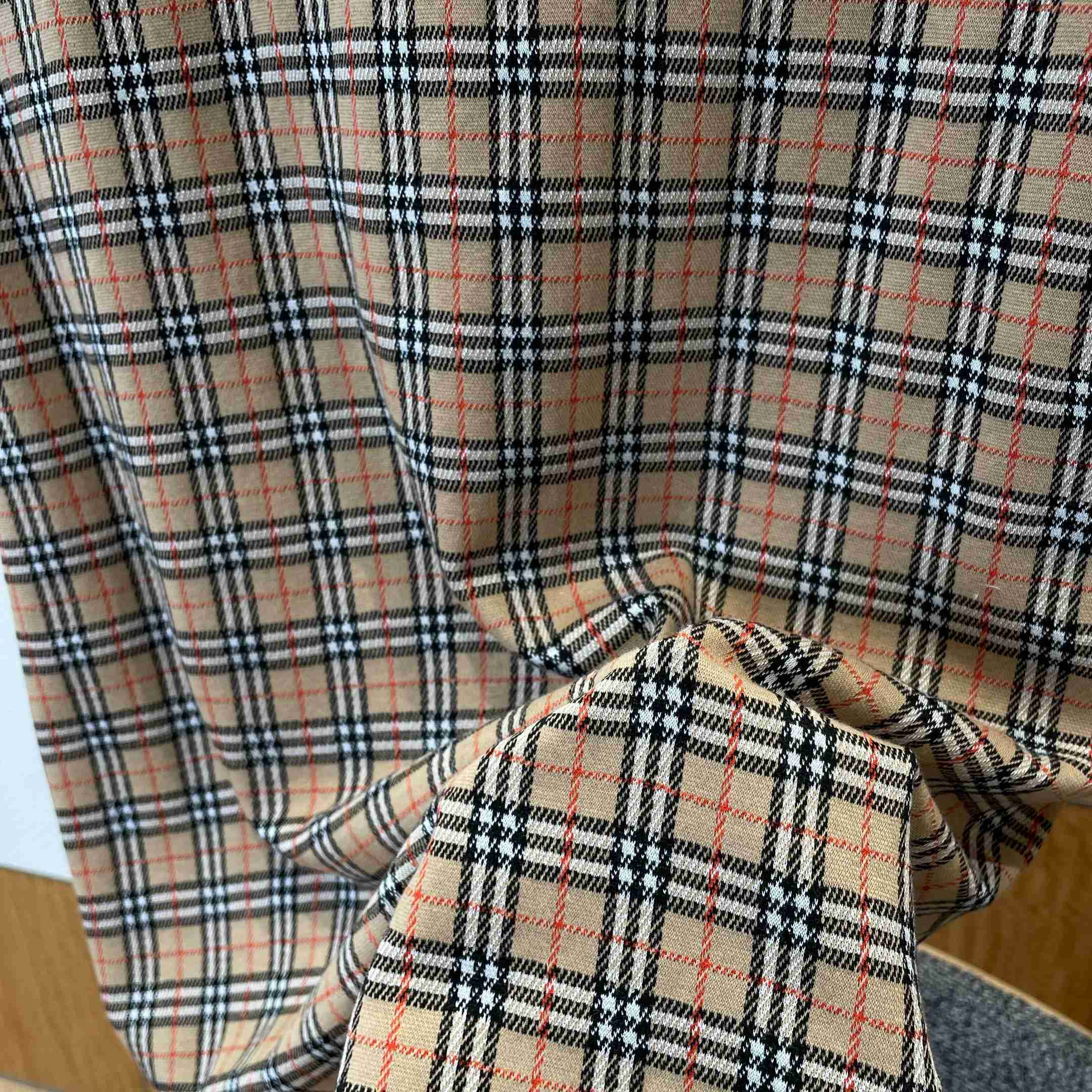 Burberry Check Cotton Blend Polo Shirt - FashionPlug