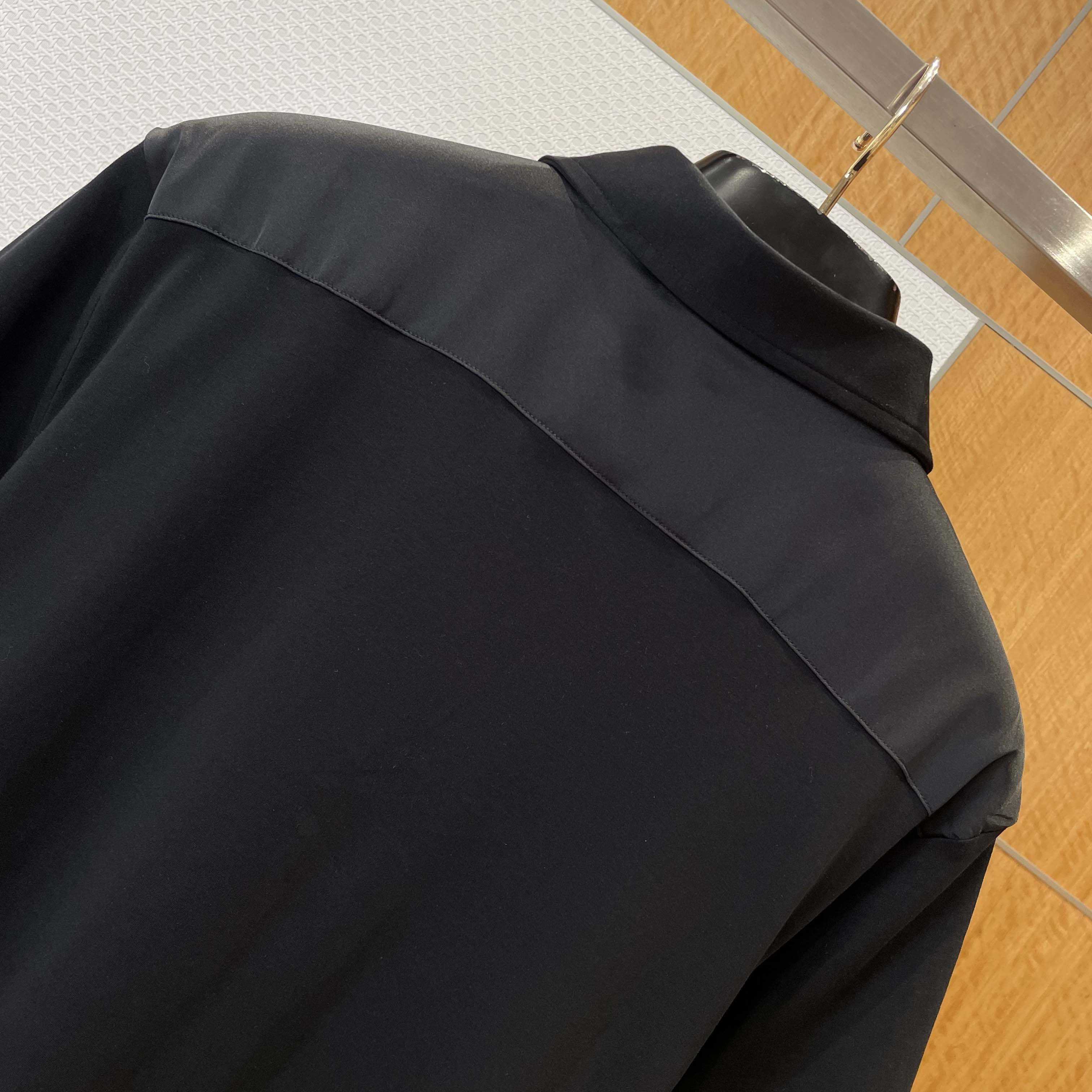 Prada Stretch Cotton Polo Shirt With Re-Nylon Details - FashionPlug