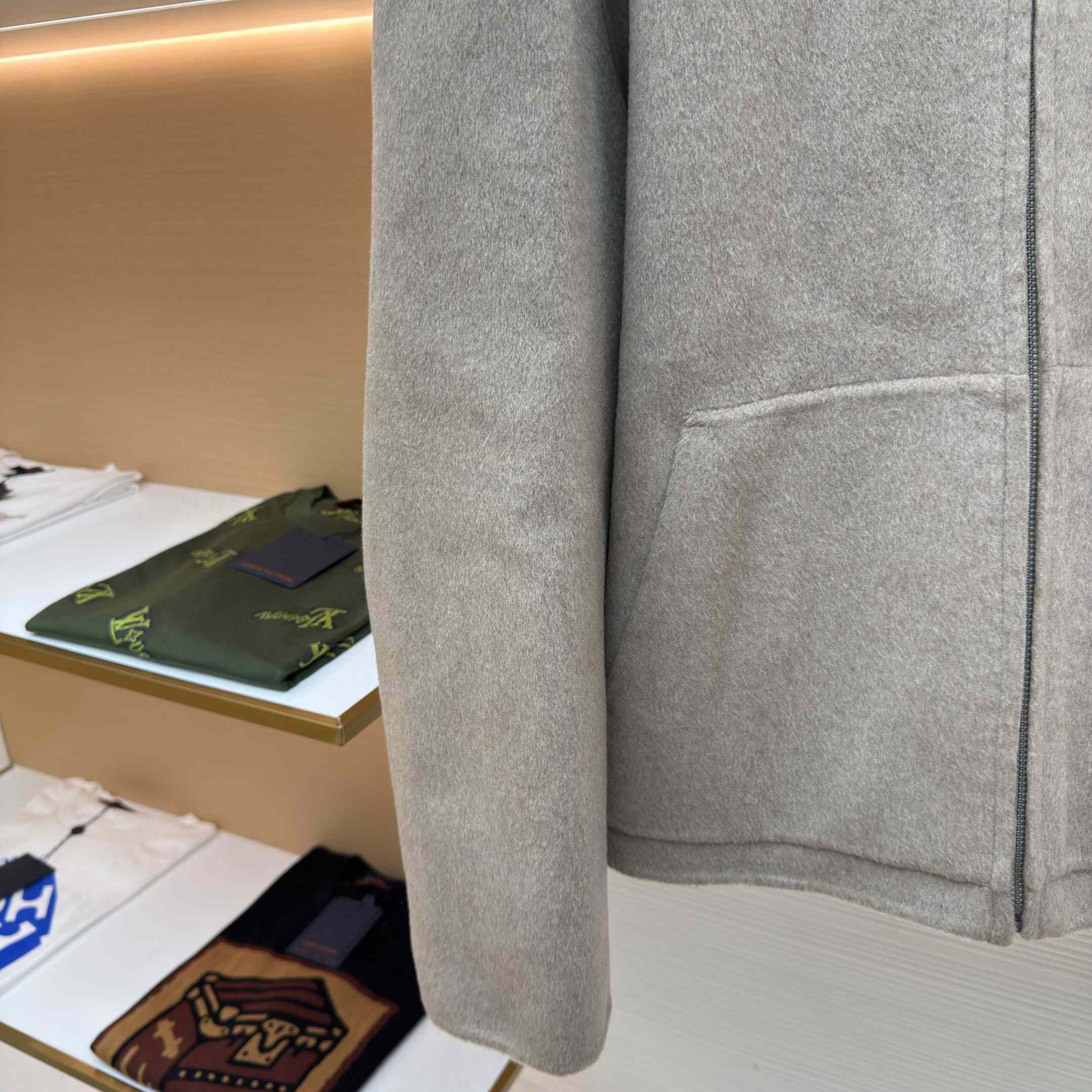 Acne Studios Cashmere Jacket With Hood - FashionPlug