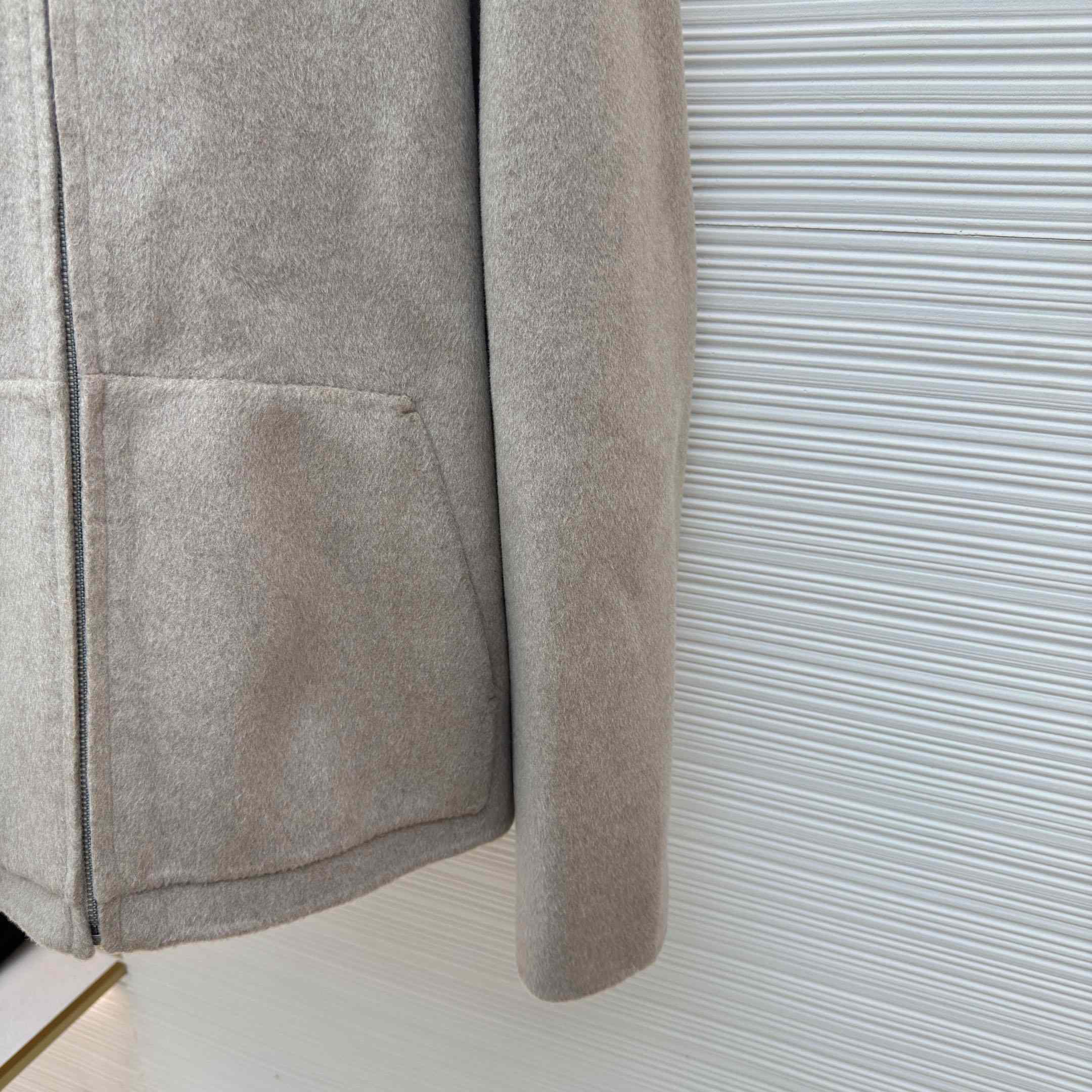 Acne Studios Cashmere Jacket With Hood - FashionPlug