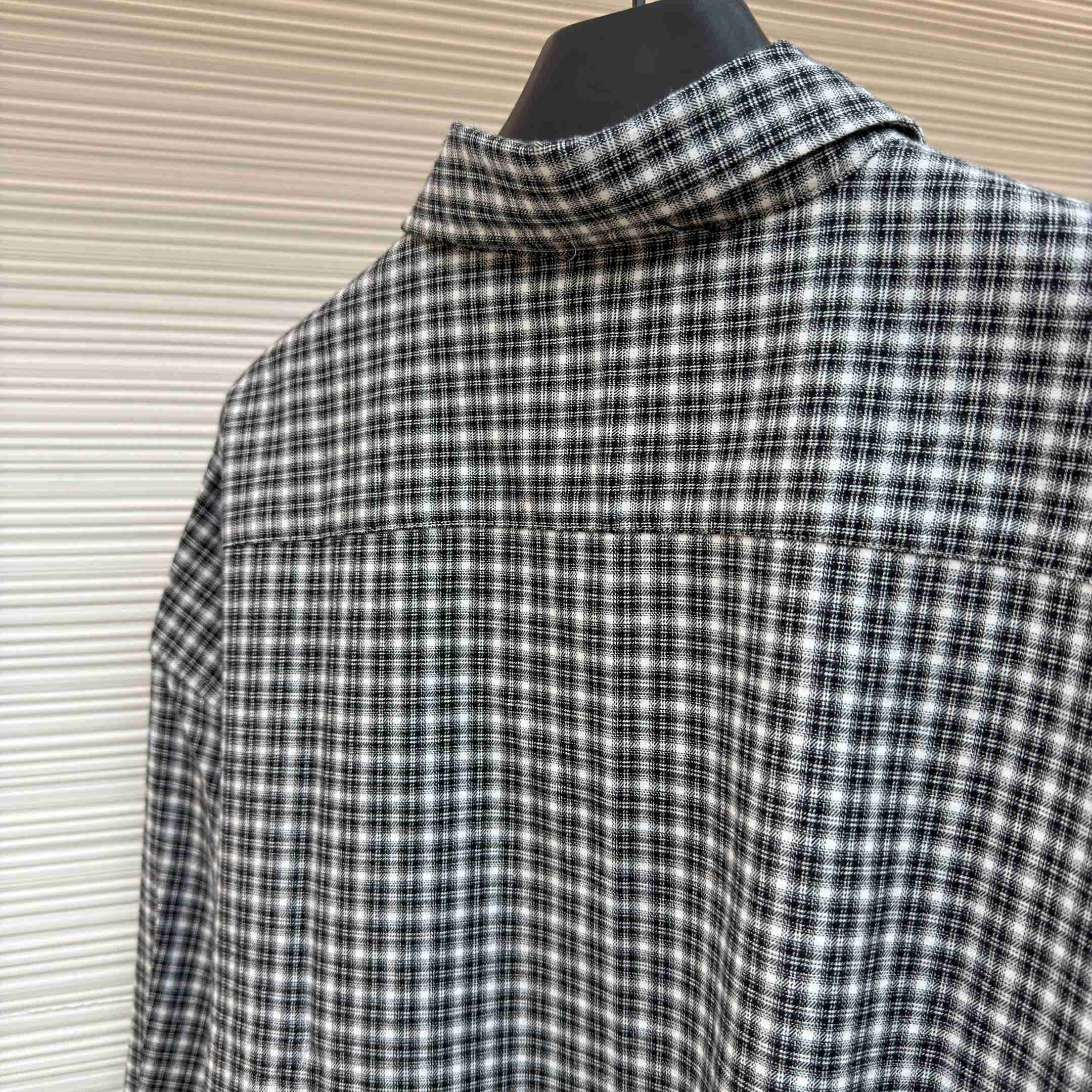 Acne Studios Flannel Button-up Shirt - FashionPlug