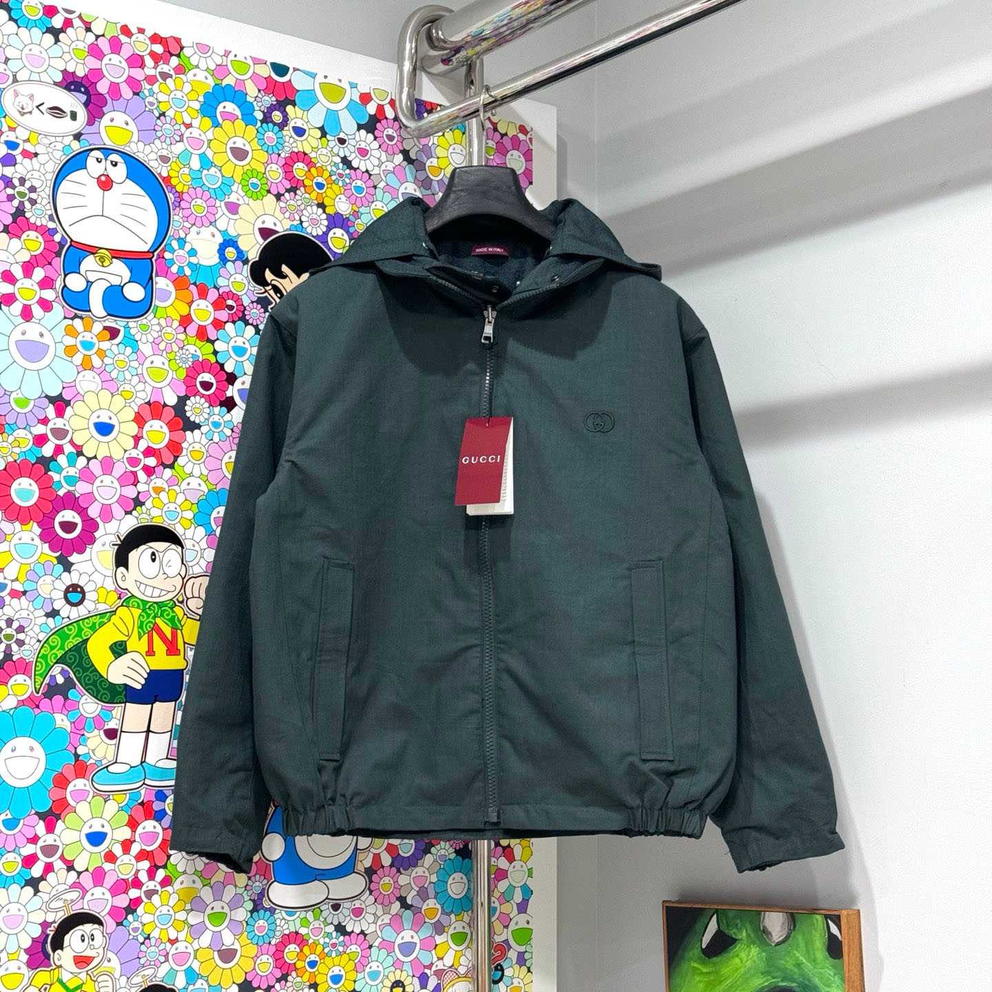 Gucci Reversible Cotton Ripstop Zip Jacket - FashionPlug