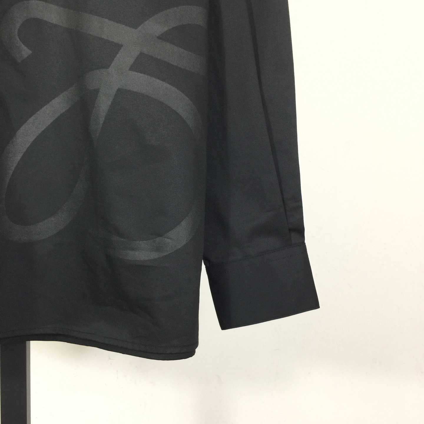 Loewe Embossed Logo Shirt - black - FashionPlug