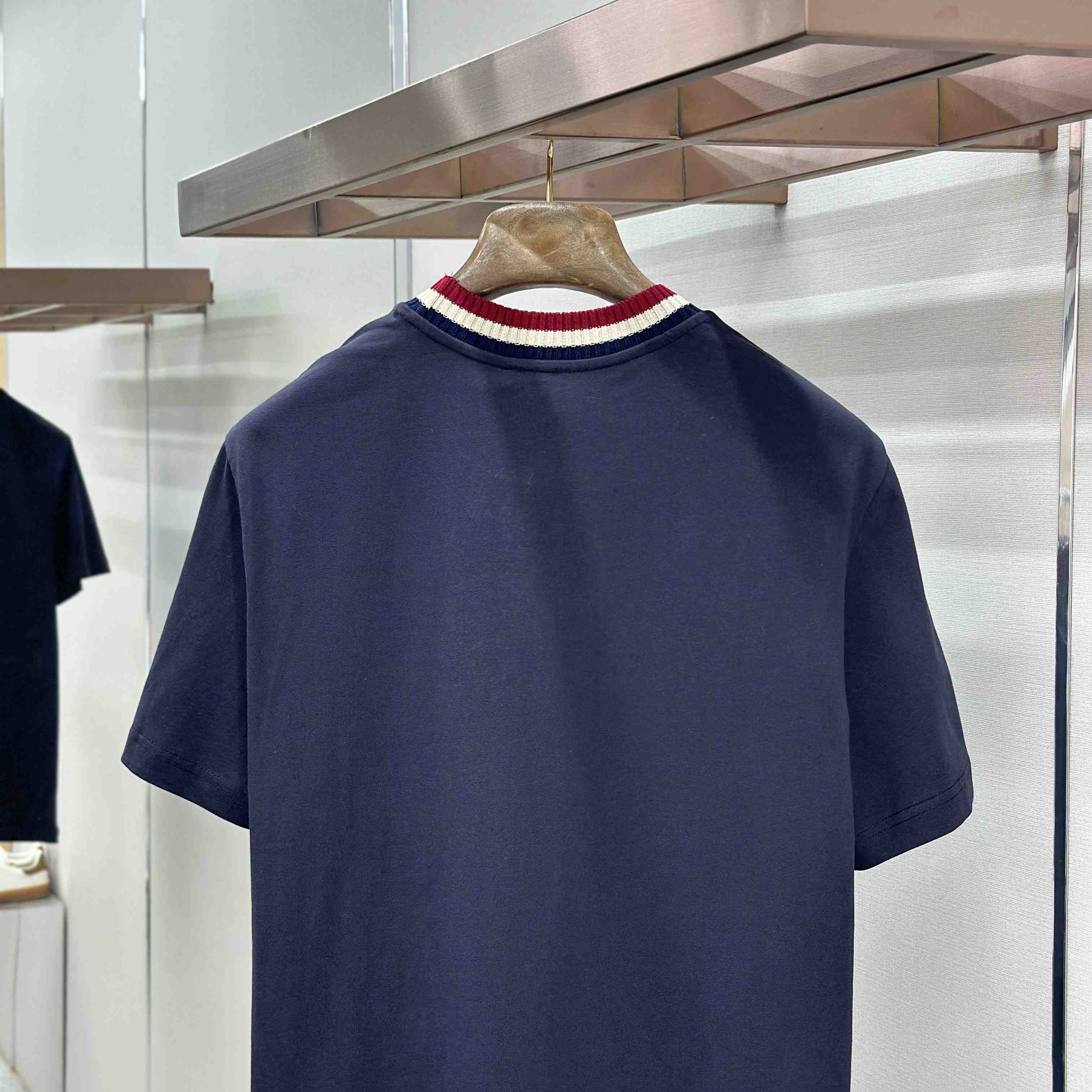 Moncler Embroidered Logo Cotton T-Shirt - FashionPlug