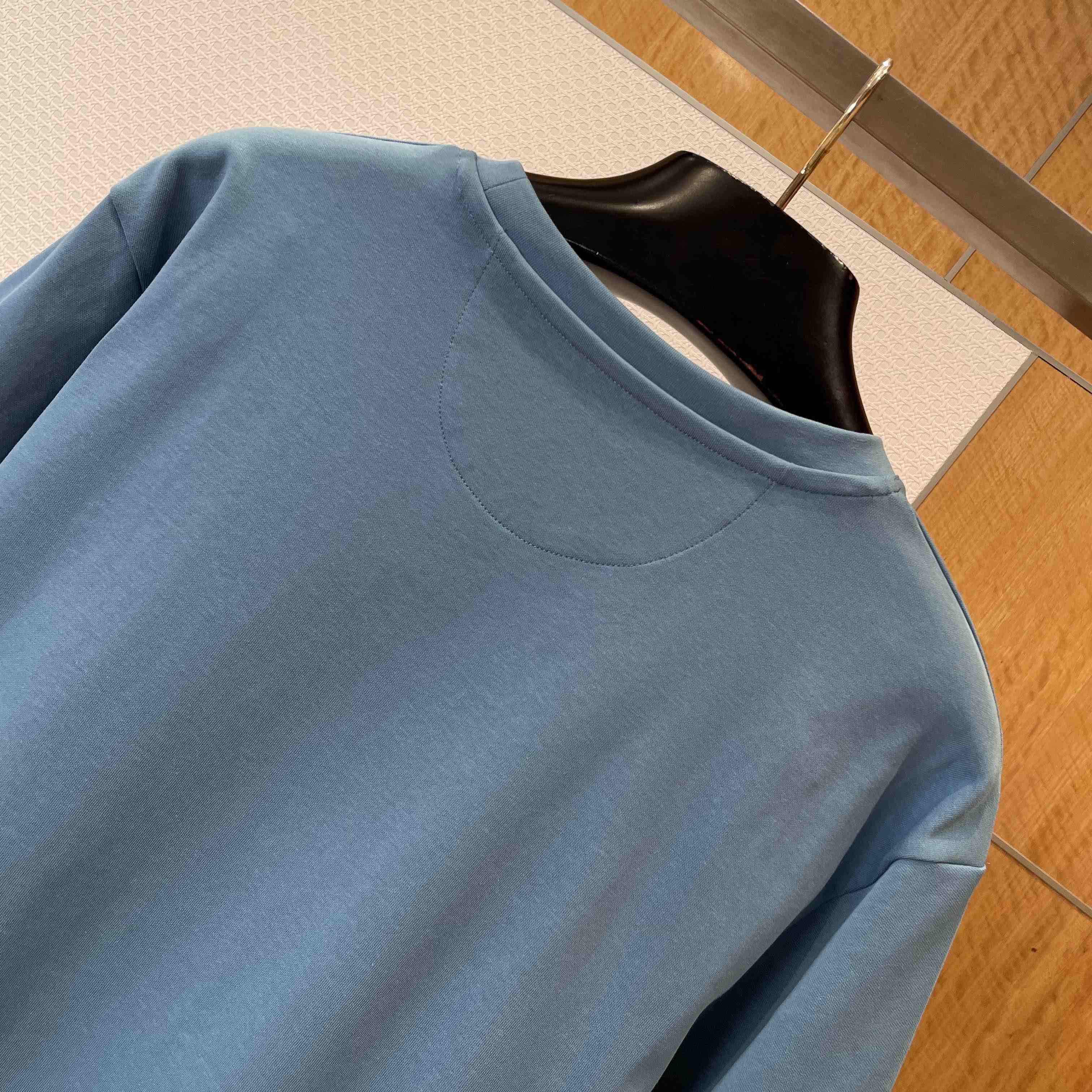Fendi Light Blue Cotton T-shirt - FashionPlug