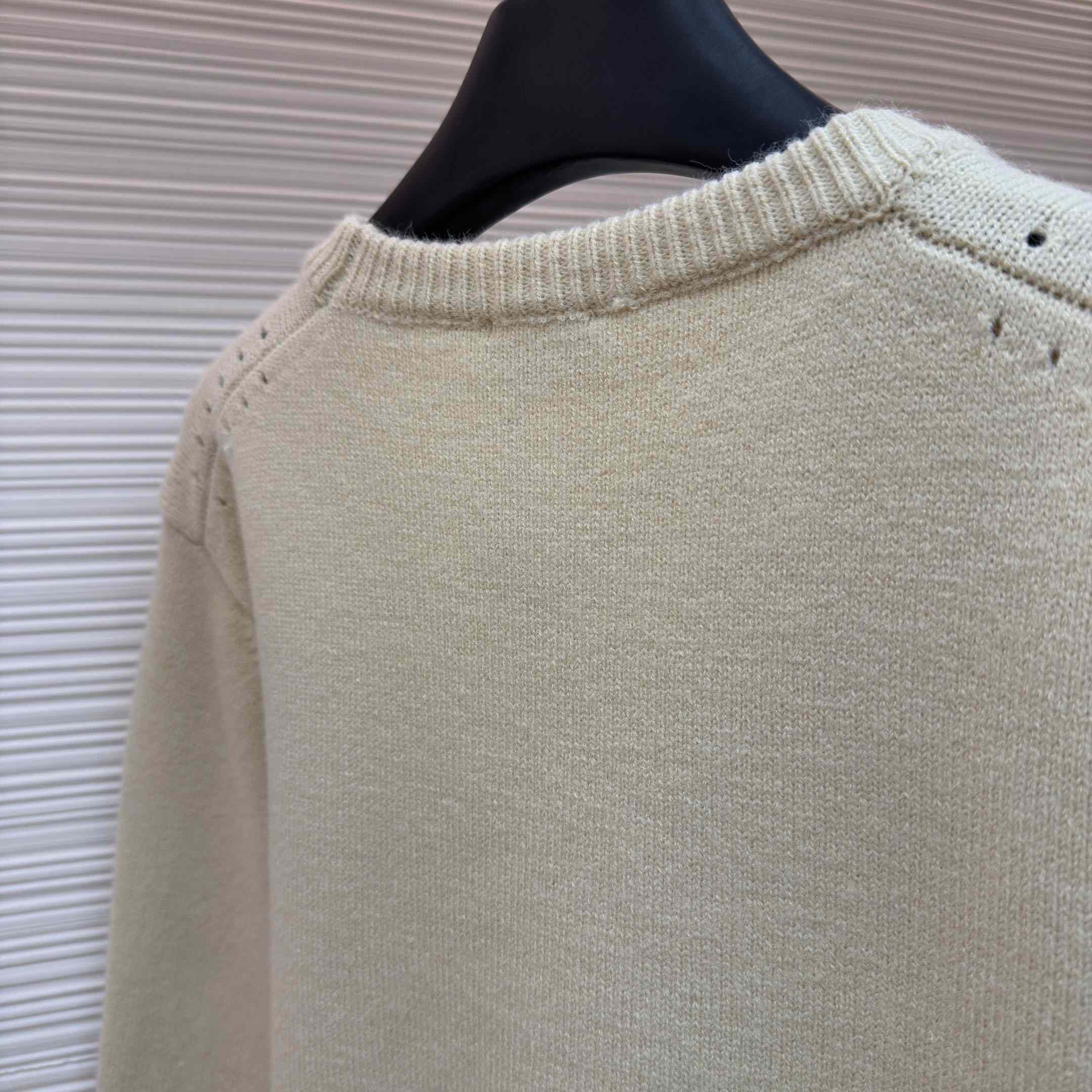 Celine Crewneck Sweater IN Cashmere - FashionPlug
